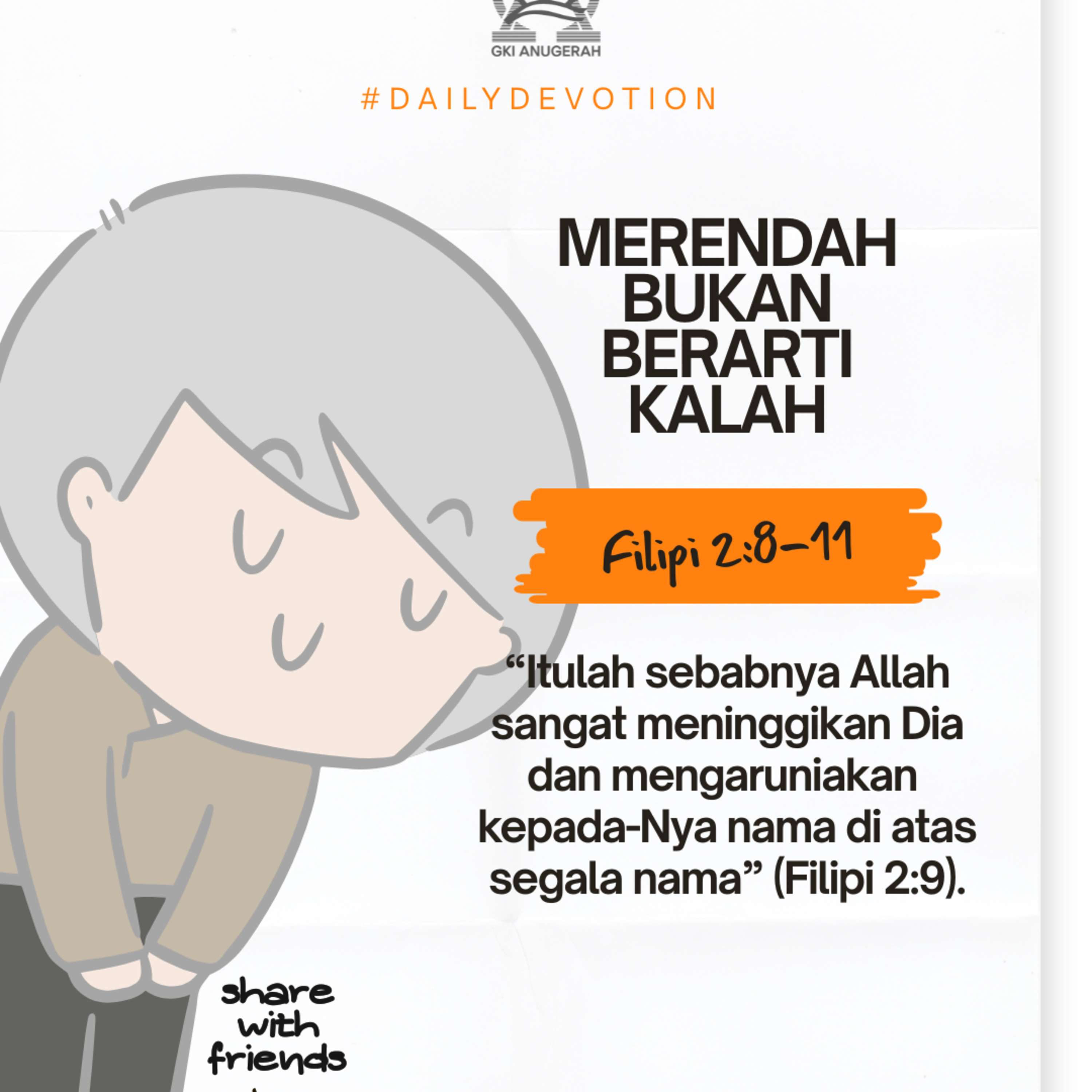 Merendah Bukan Berarti Kalah | Renungan Harian GKI Anugerah | 26 November 2025