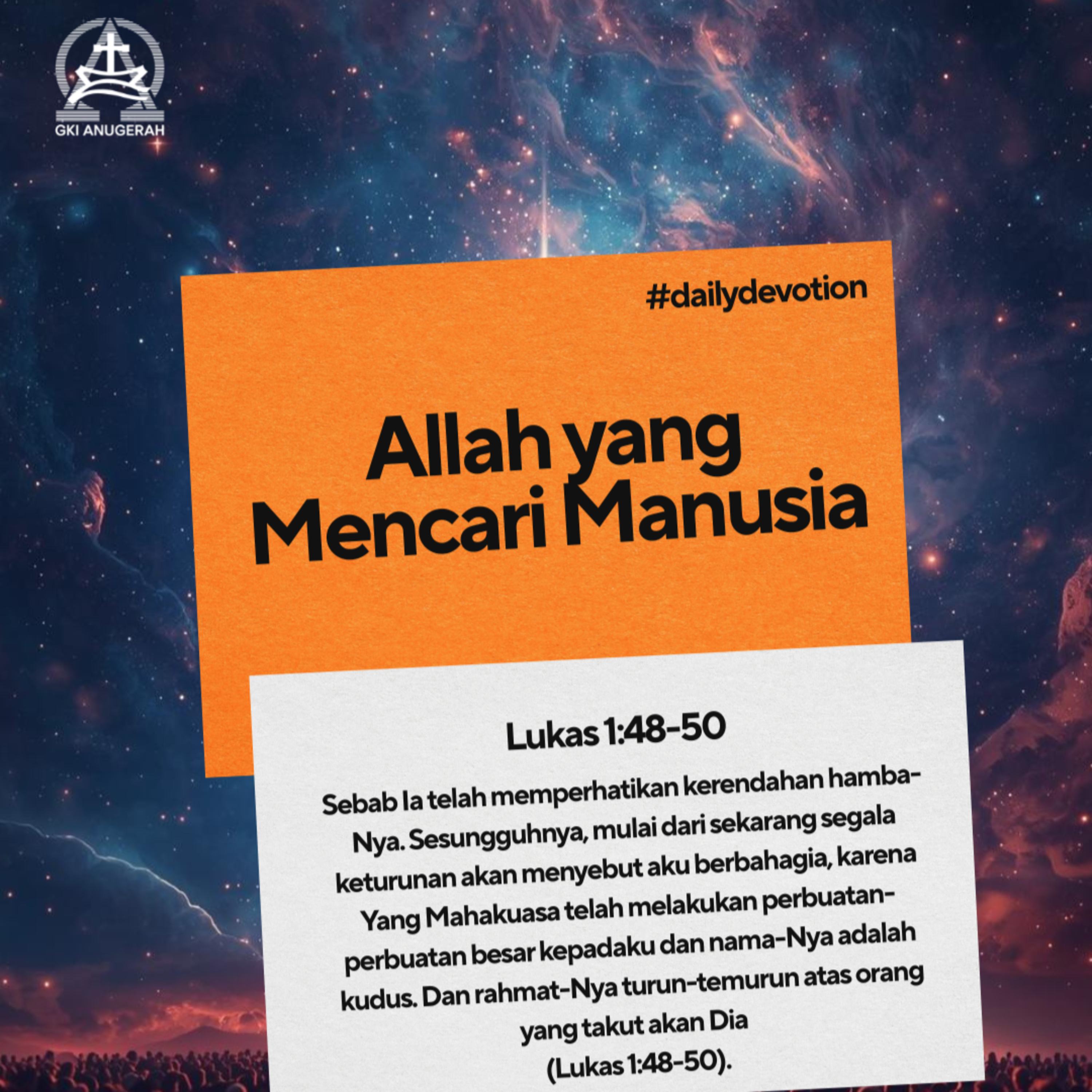 Allah yang Mencari Manusia | Renungan Harian GKI Anugerah | 25 Desember 2025  episode artwork
