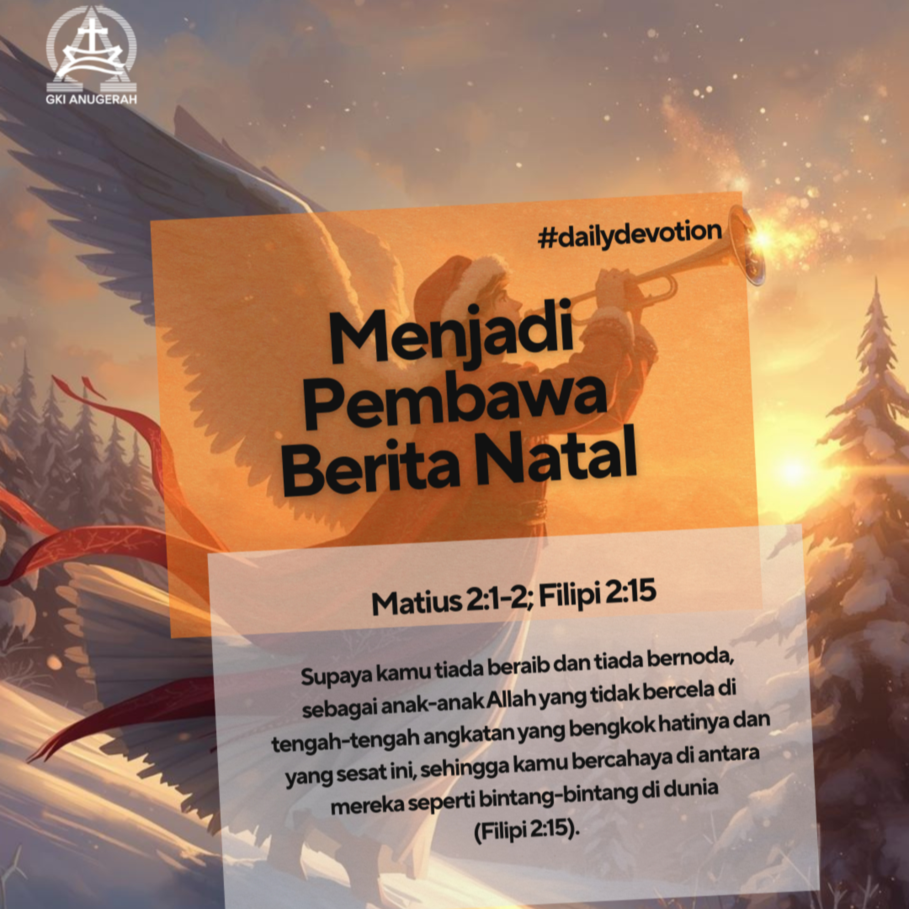 Menjadi Pembawa Berita Natal | Renungan Harian GKI Anugerah | 27 Desember 2025  episode artwork