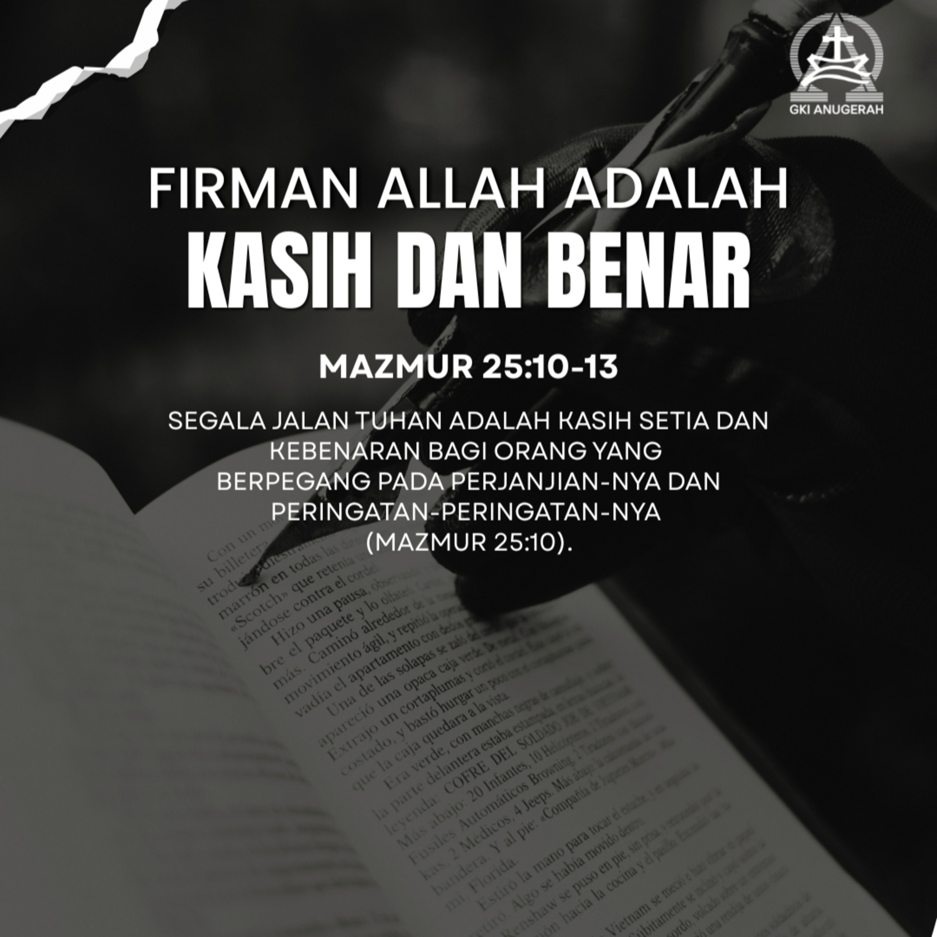Firman Allah adalah Kasih dan Benar | Renungan Harian GKI Anugerah | 30 Desember 2025  episode artwork