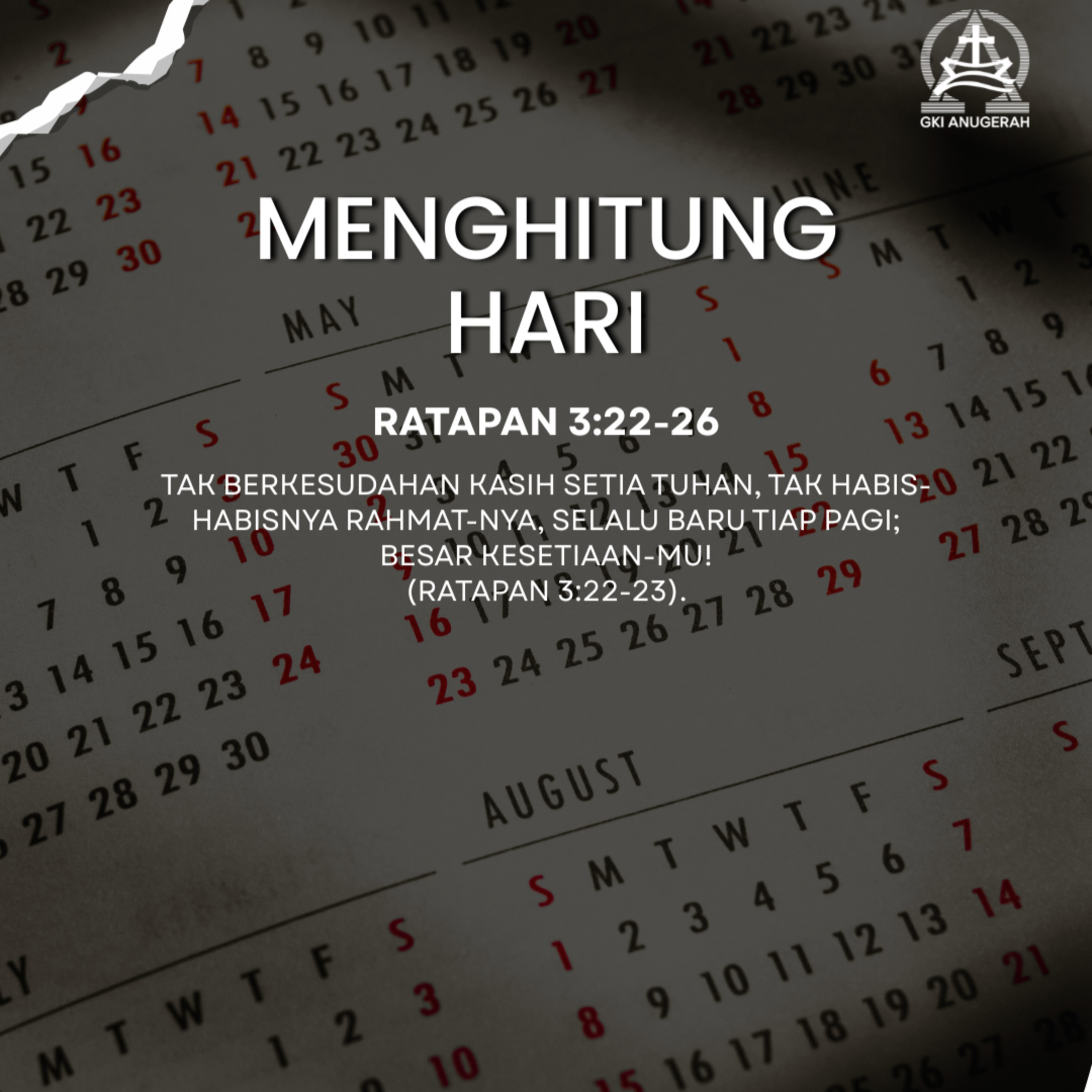 Menghitung Hari | Renungan Harian GKI Anugerah | 31 Desember 2025  episode artwork