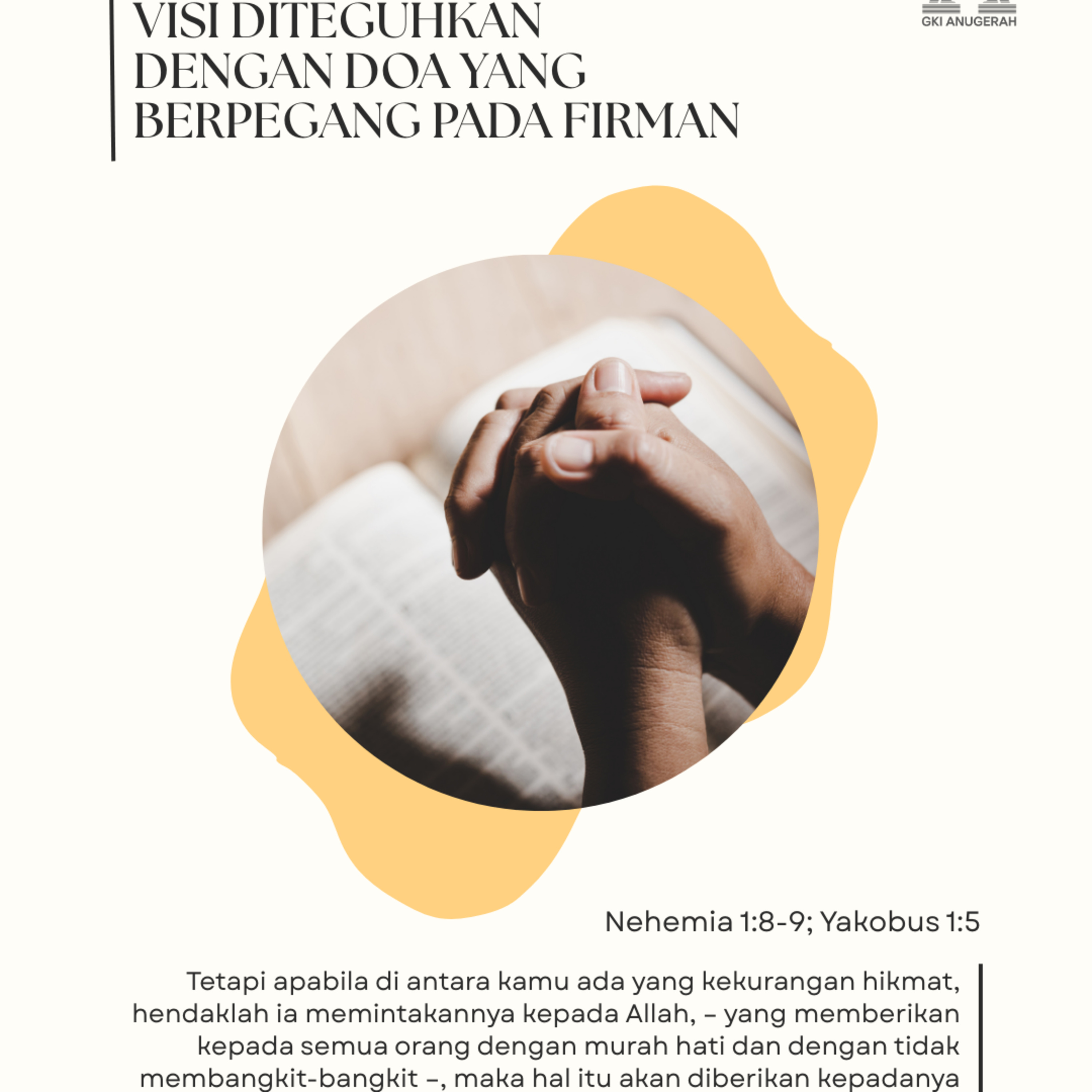 Visi Diteguhkan dengan Doa yang Berpegang pada Firman | Renungan Harian GKI Anugerah | 08 Januari 2026  episode artwork