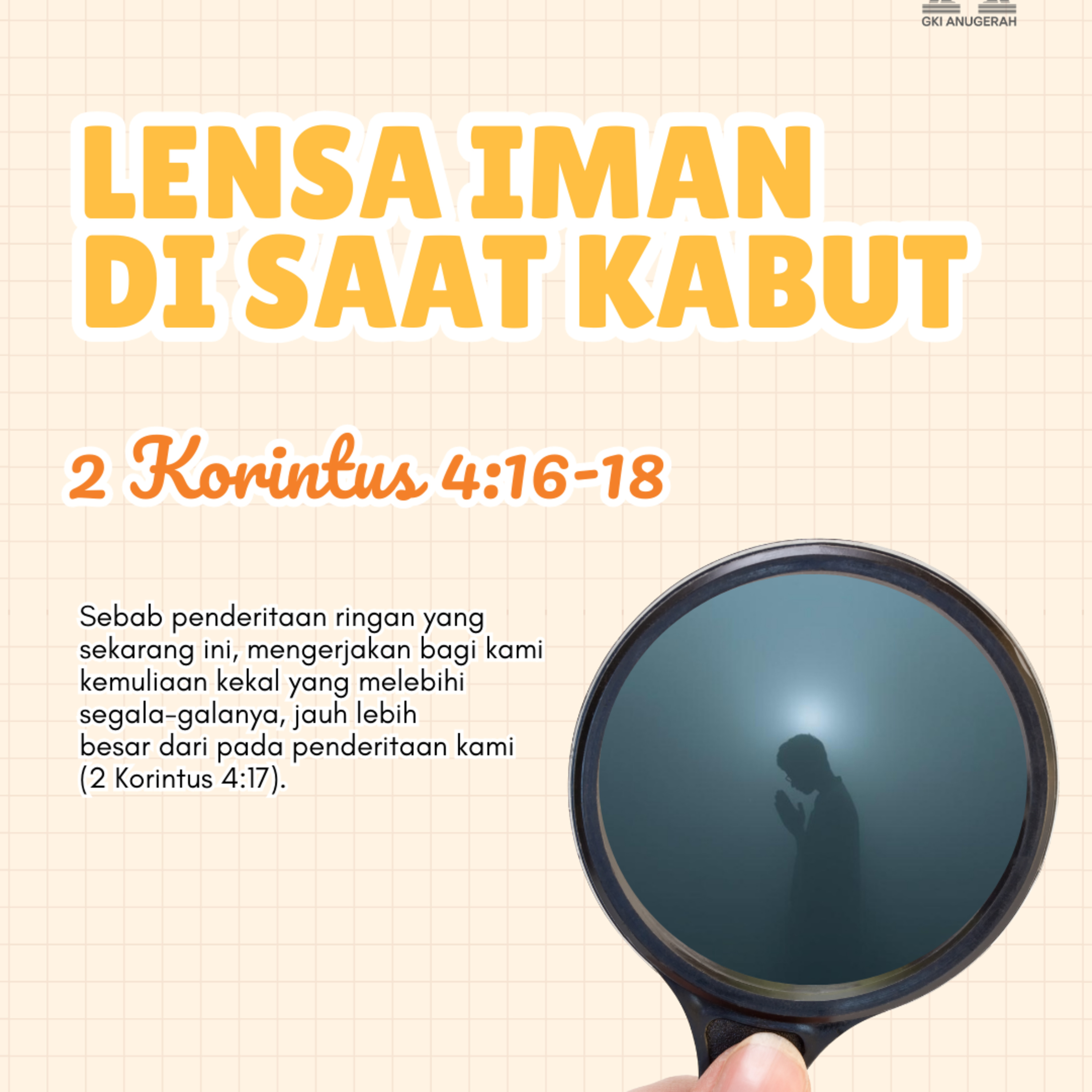 Lensa Iman di Saat Kabut | Renungan Harian GKI Anugerah | 20 Januari 2026  episode artwork