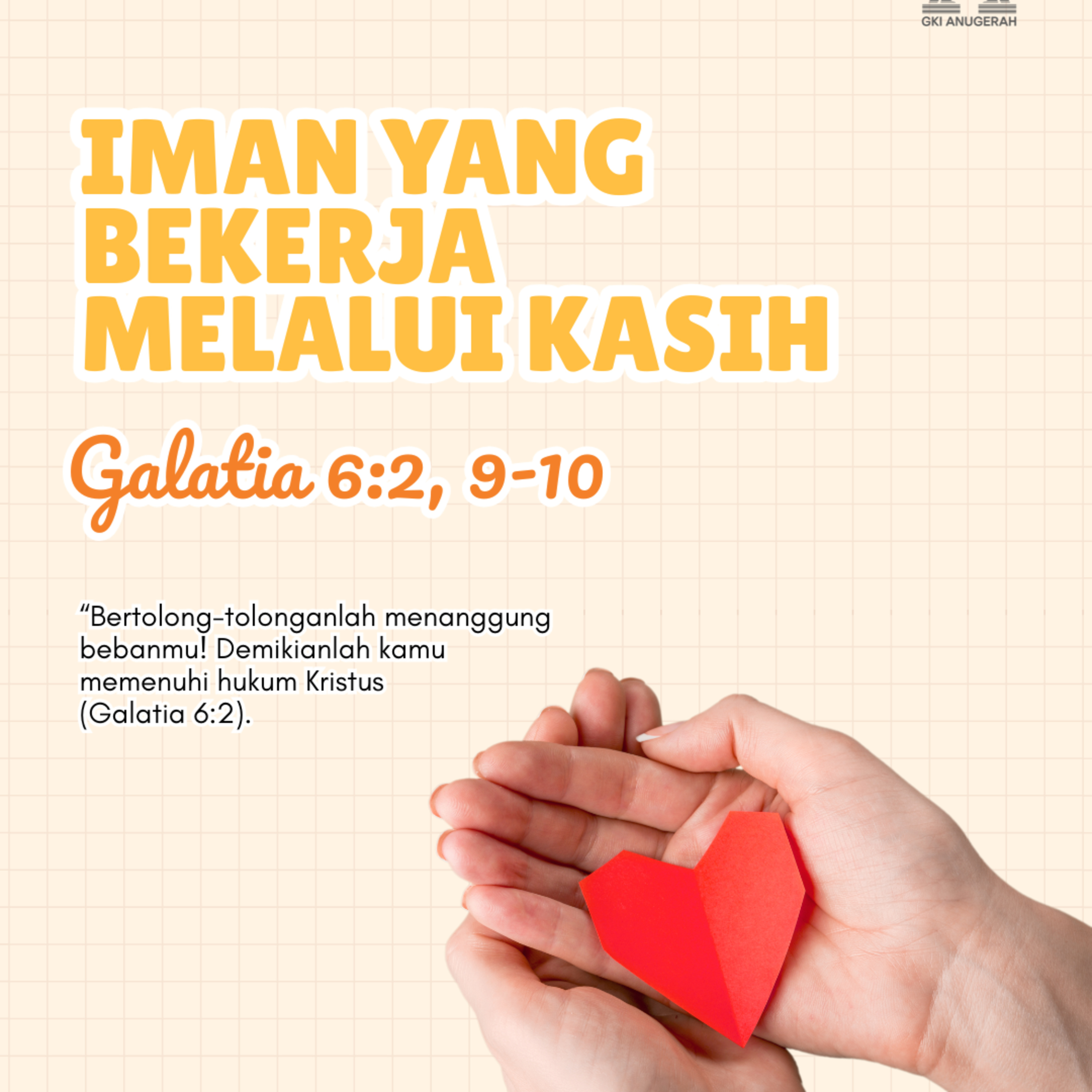 Iman yang Bekerja melalui Kasih | Renungan Harian GKI Anugerah | 23 Januari 2026  episode artwork