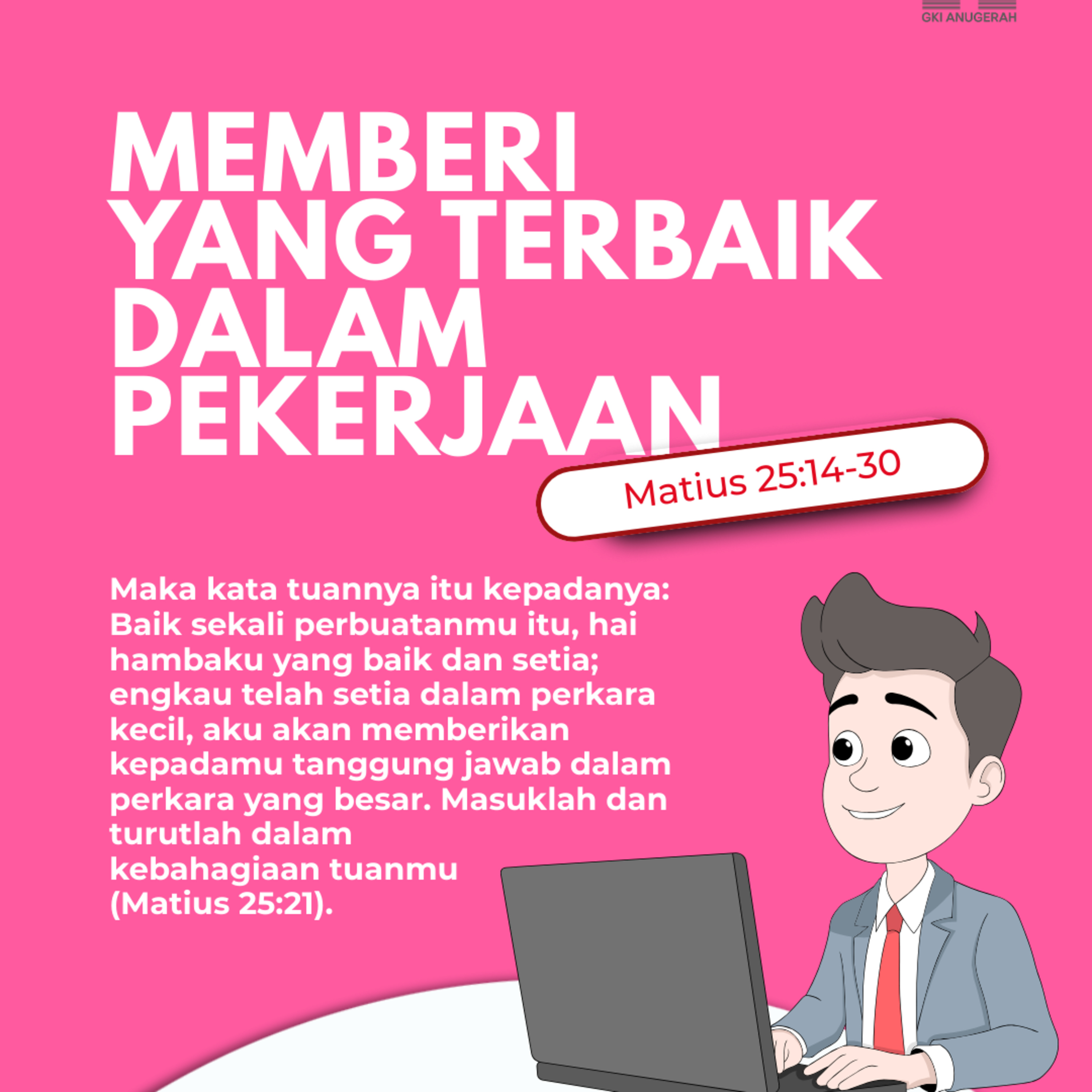 Memberi yang Terbaik dalam Pekerjaan | Renungan Harian GKI Anugerah | 29 Januari 2026  episode artwork