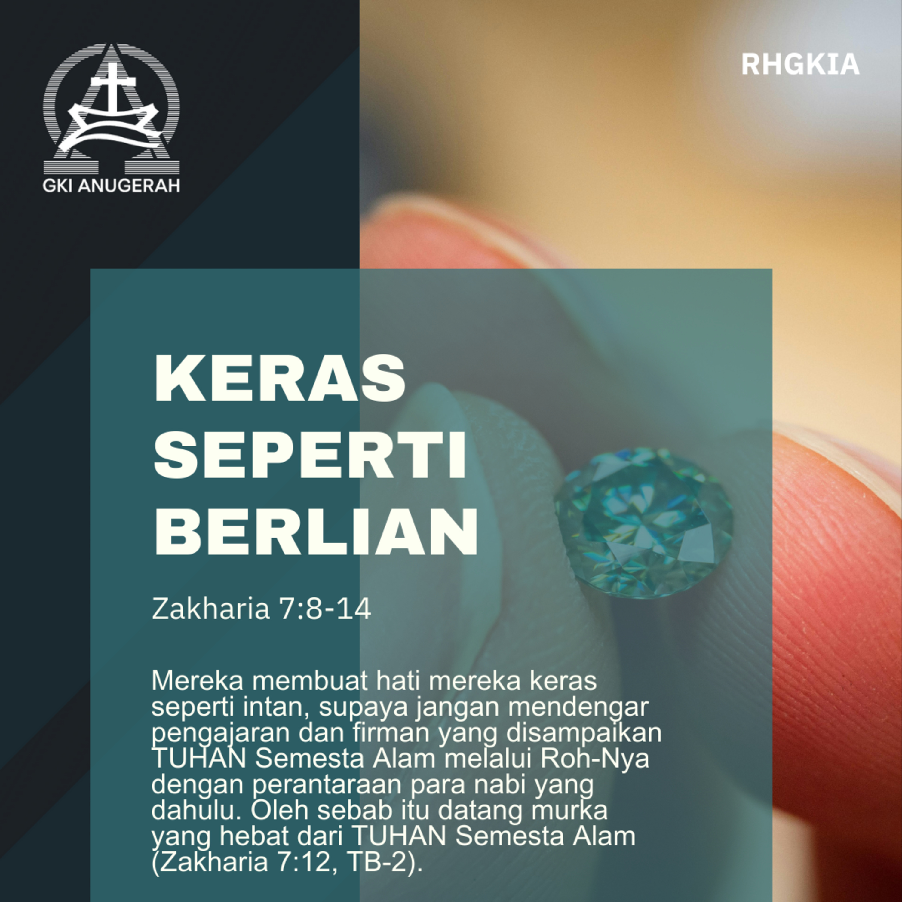 Keras seperti Berlian | Renungan Harian GKI Anugerah | 10 Februari 2026  episode artwork