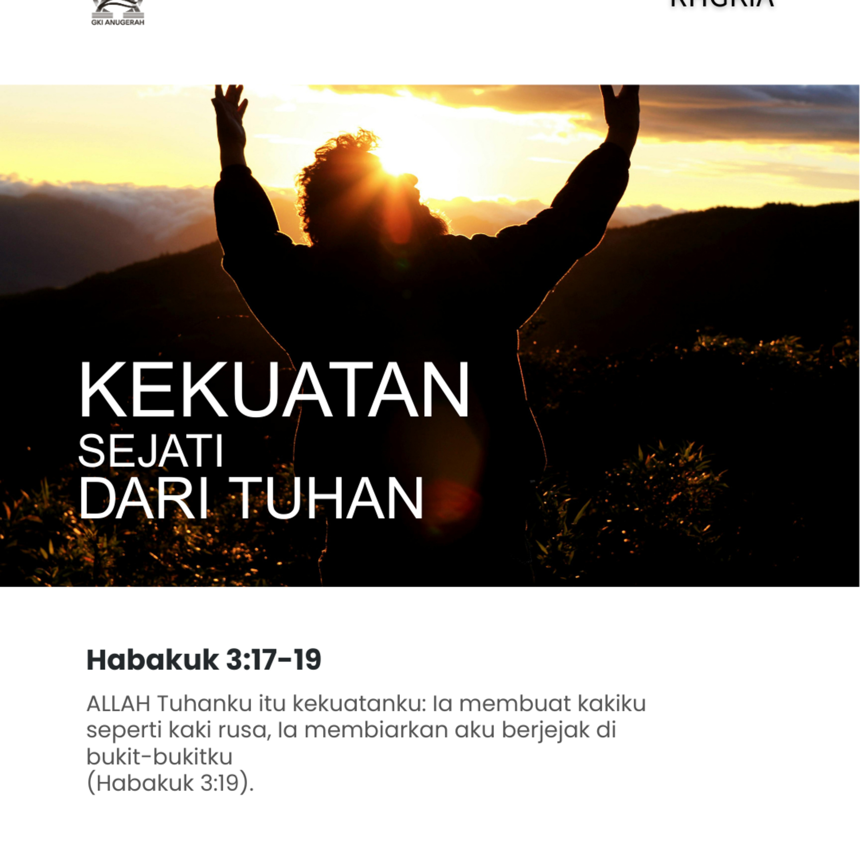 Kekuatan Sejati dari Tuhan | Renungan Harian GKI Anugerah | 18 Maret 2026 episode artwork