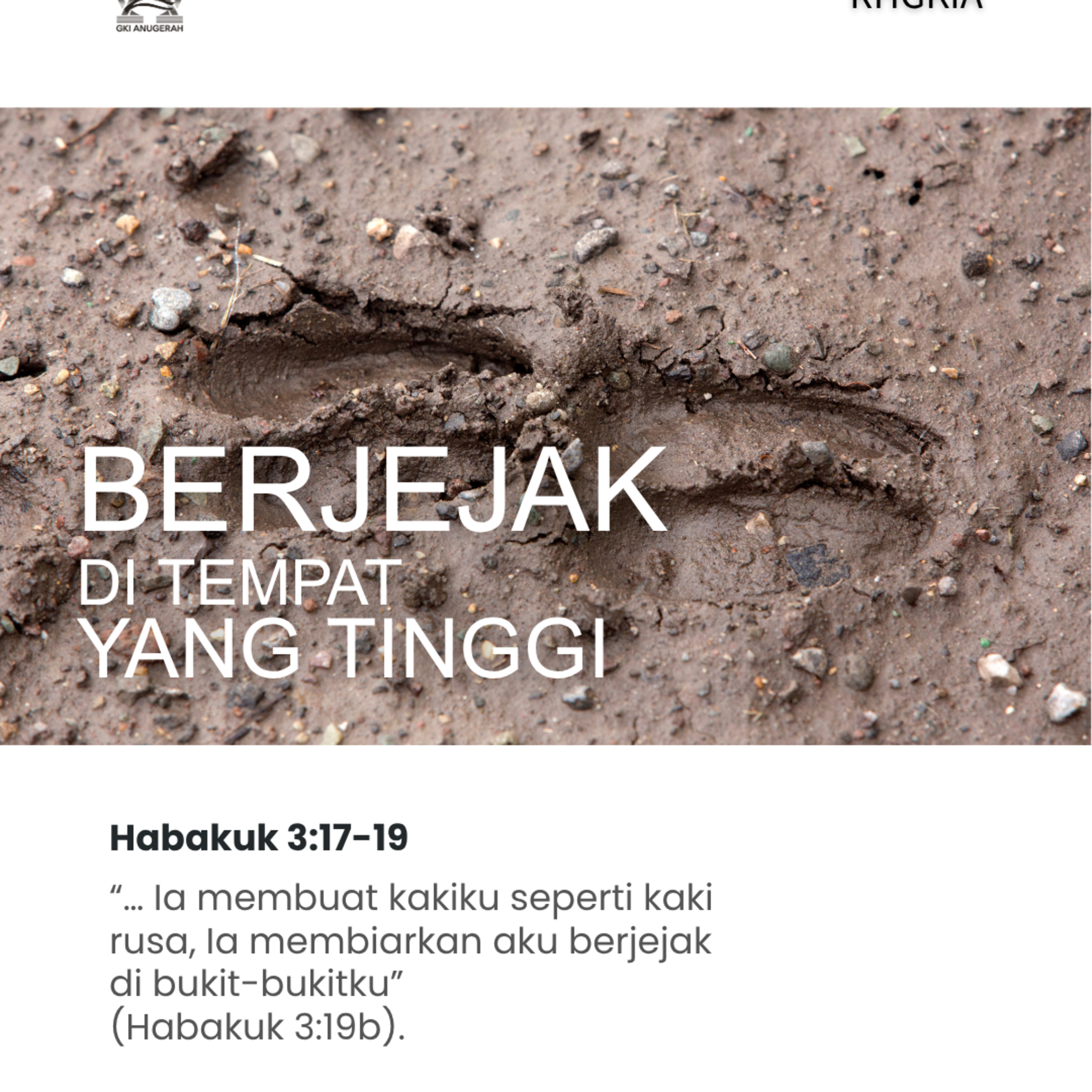 Berjejak di Tempat yang Tinggi | Renungan Harian GKI Anugerah | 21 Maret 2026 episode artwork