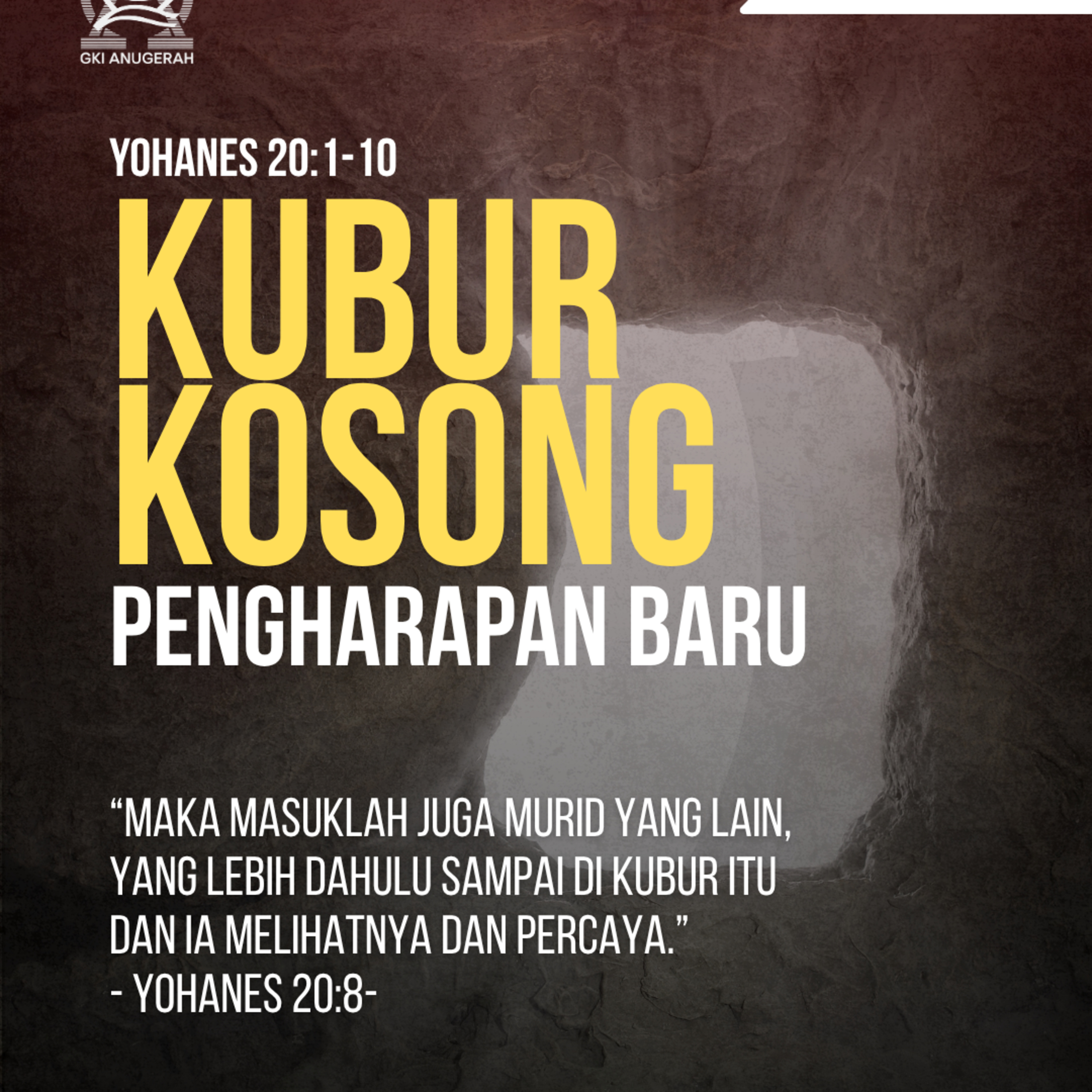 KUBUR KOSONG, PENGHARAPAN BARU | Renungan Harian GKI Anugerah | 06 April 2026 episode artwork