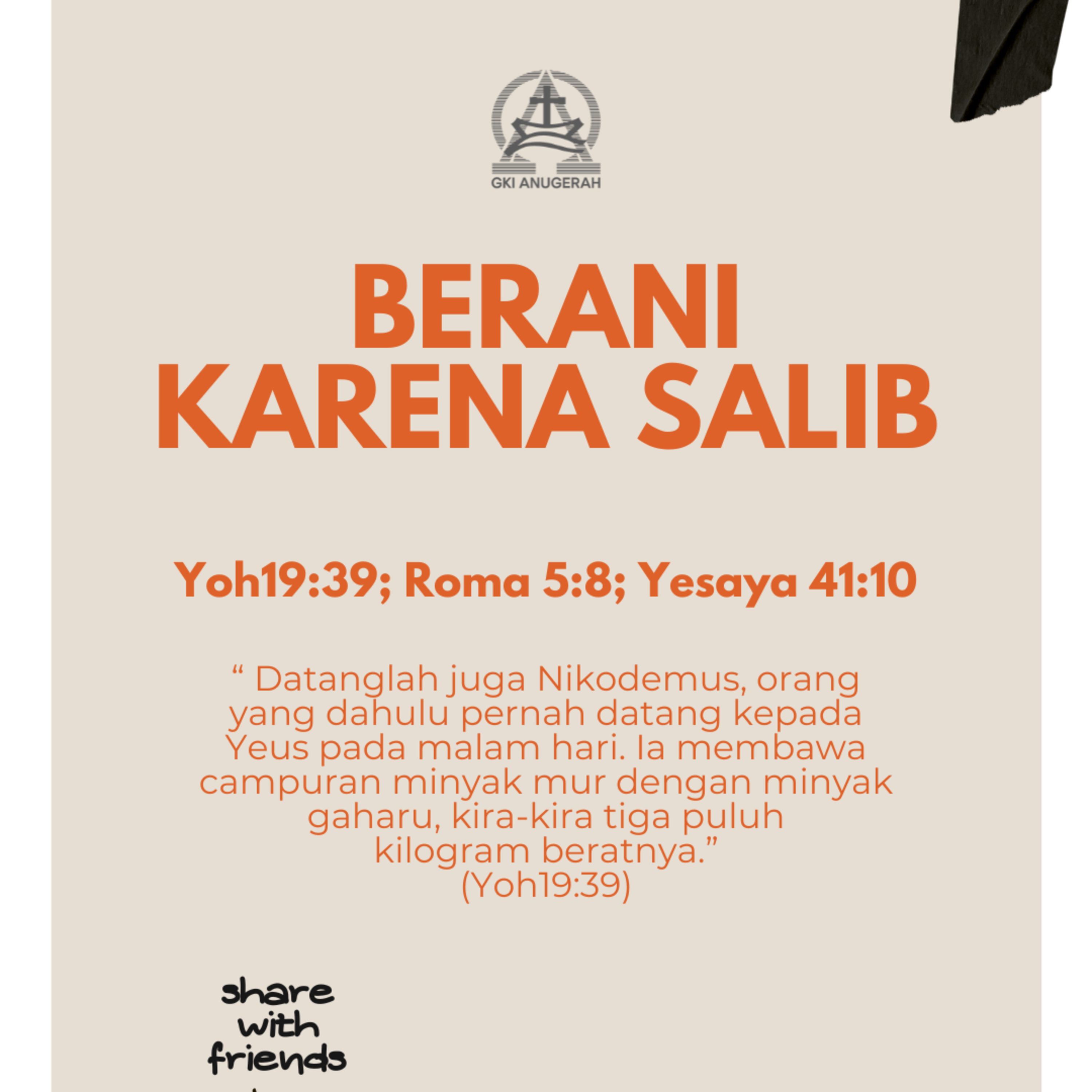 BERANI KARENA SALIB | Renungan Harian GKI Anugerah | 14 April 2026 episode artwork