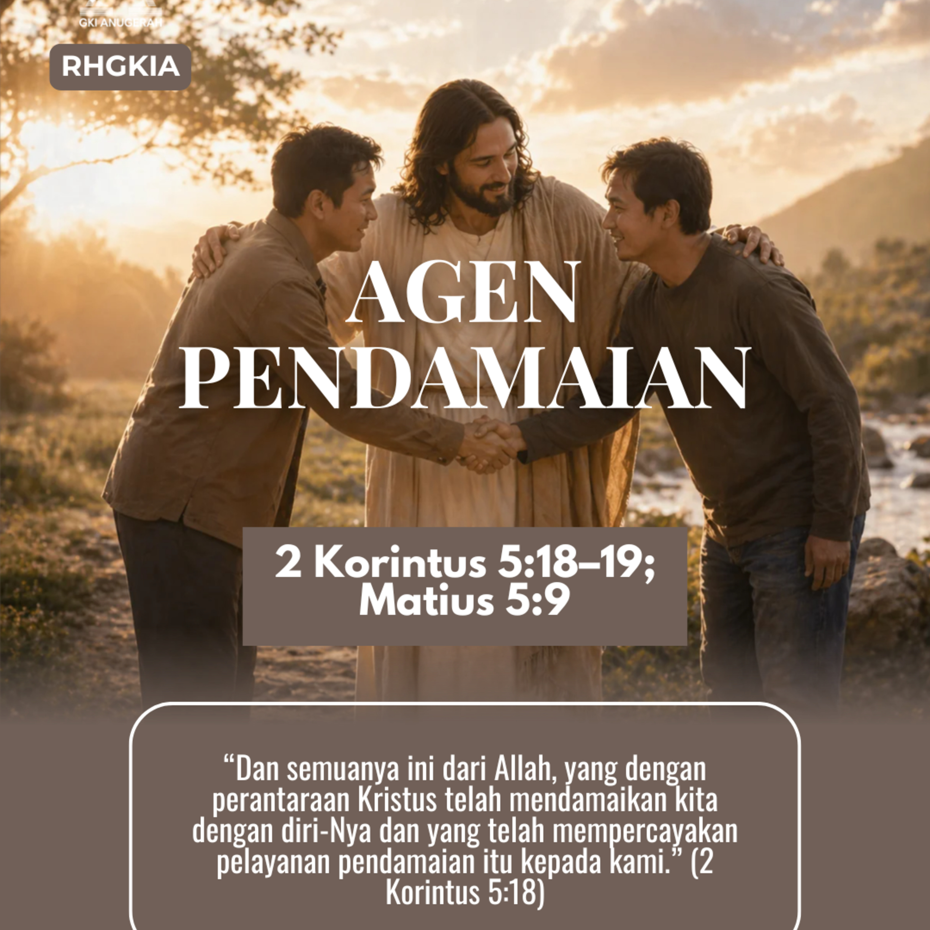 AGEN PENDAMAIAN | Renungan Harian GKI Anugerah | 02 Mei 2026 episode artwork