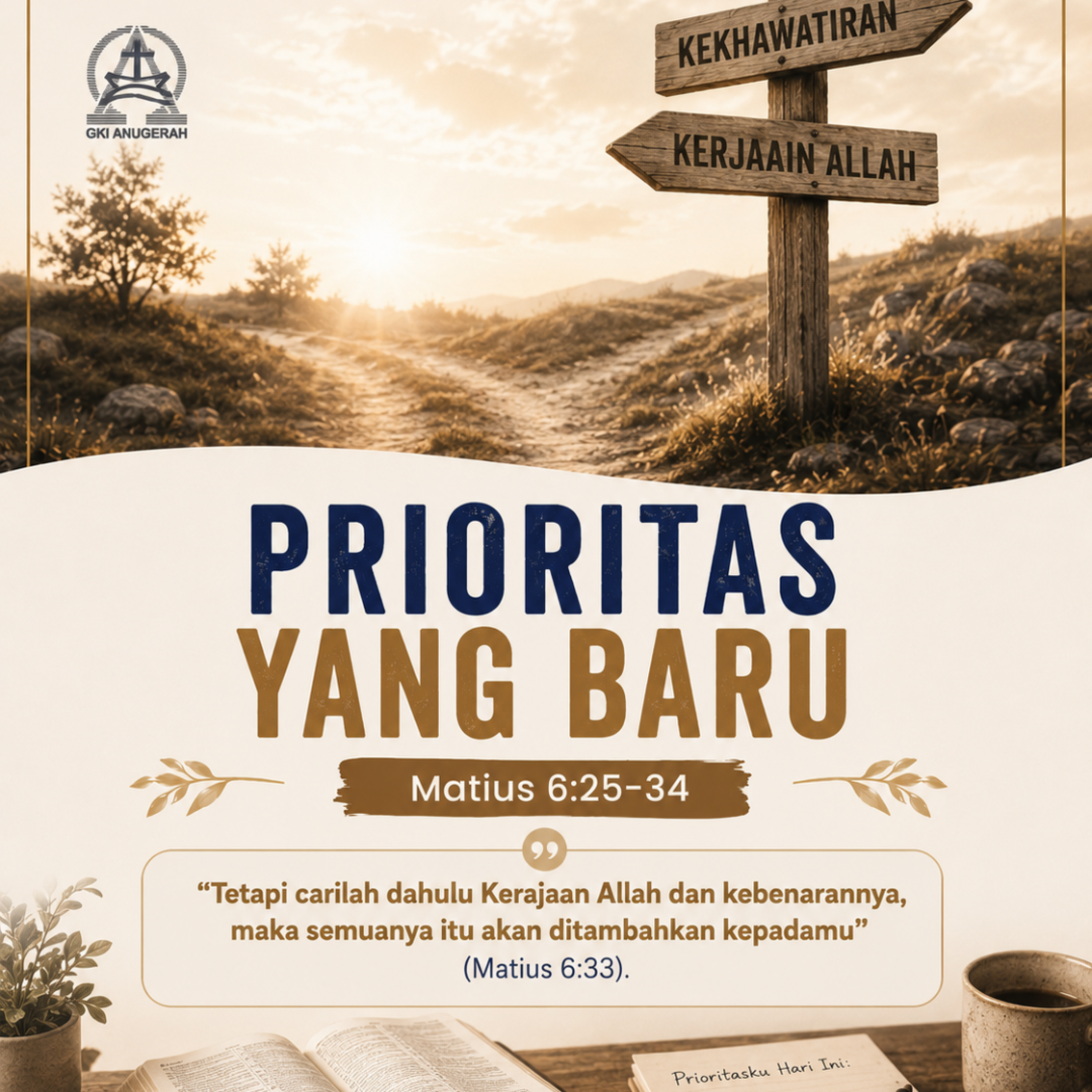 Prioritas Yang Baru | Renungan Harian GKI Anugerah | 07 Mei 2026 episode artwork