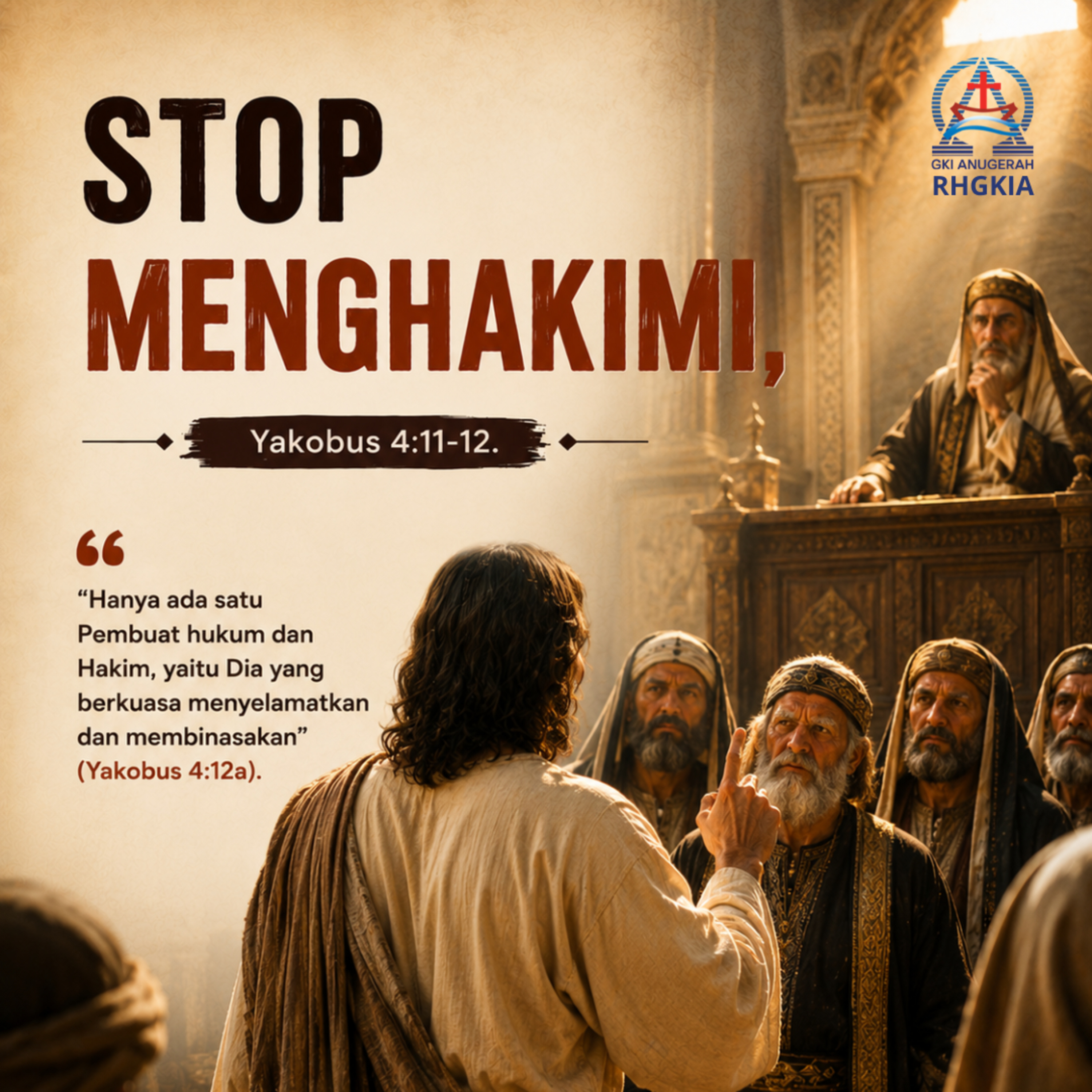 STOP MENGHAKIMI | Renungan Harian GKI Anugerah | 19 Juni 2026 episode artwork