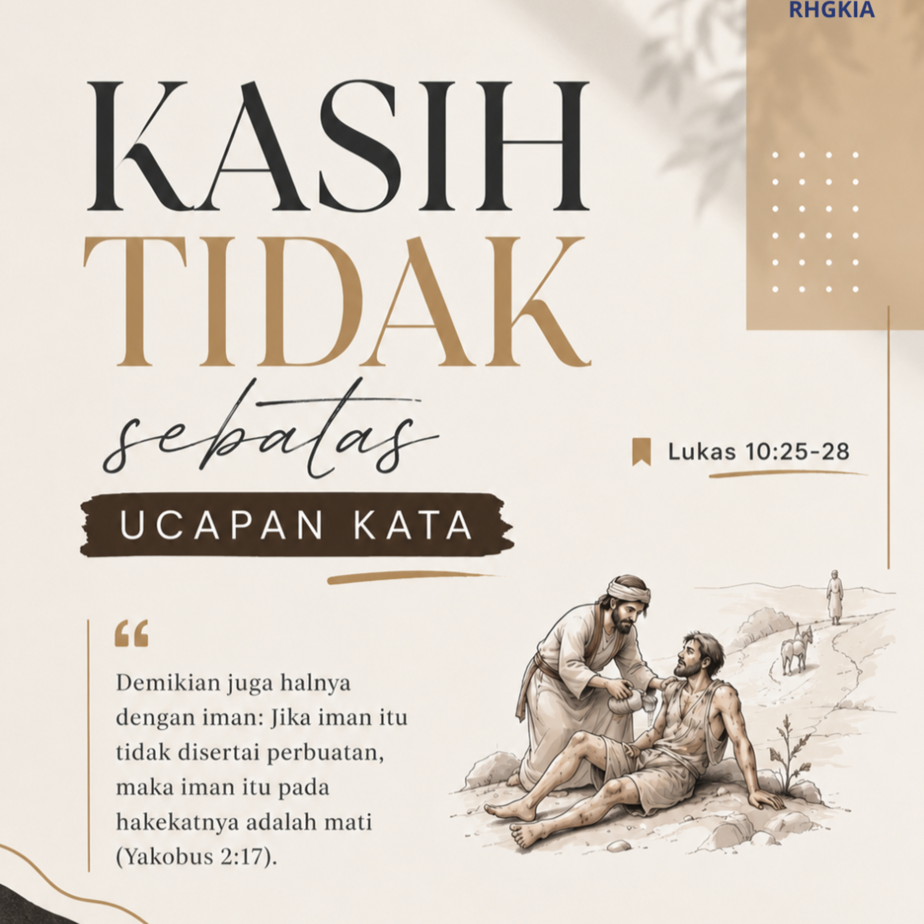 KASIH TIDAK SEBATAS UCAPAN KATA | Renungan Harian GKI Anugerah | 22 Juni 2026 episode artwork
