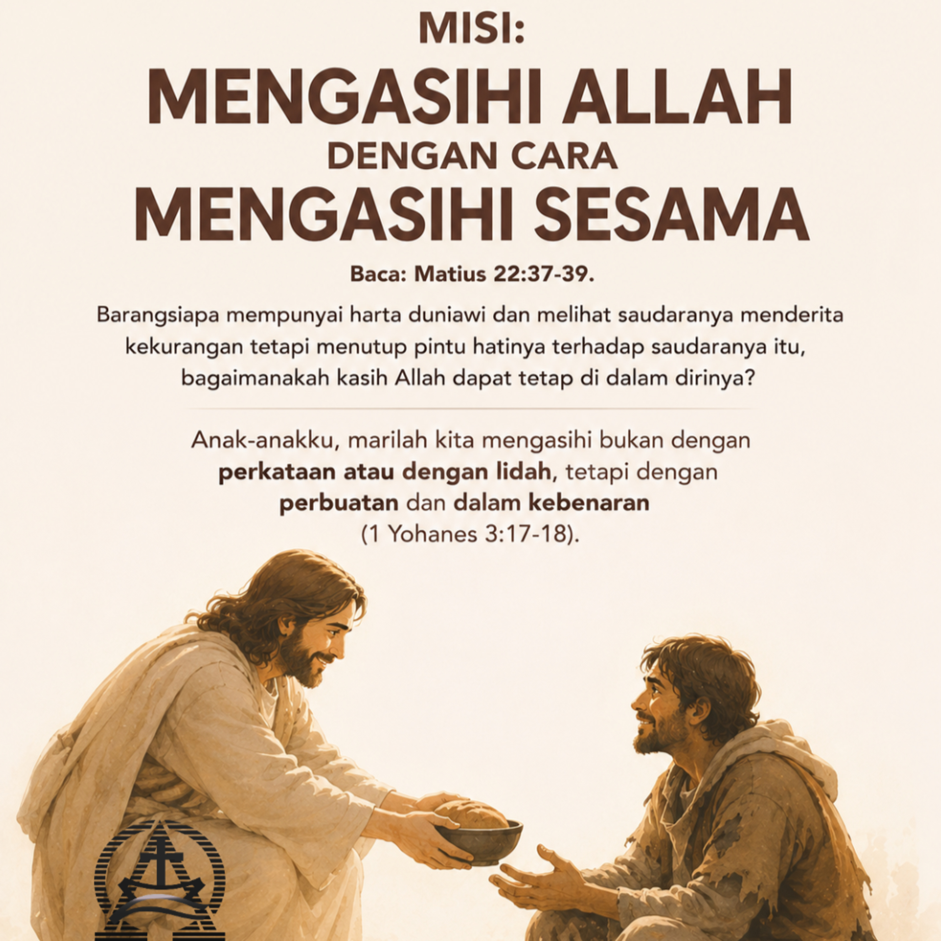 MISI: MENGASIHI ALLAH DENGAN CARA MENGASIHI SESAMA | Renungan Harian GKI Anugerah | 15 AGUSTUS 2026 episode artwork