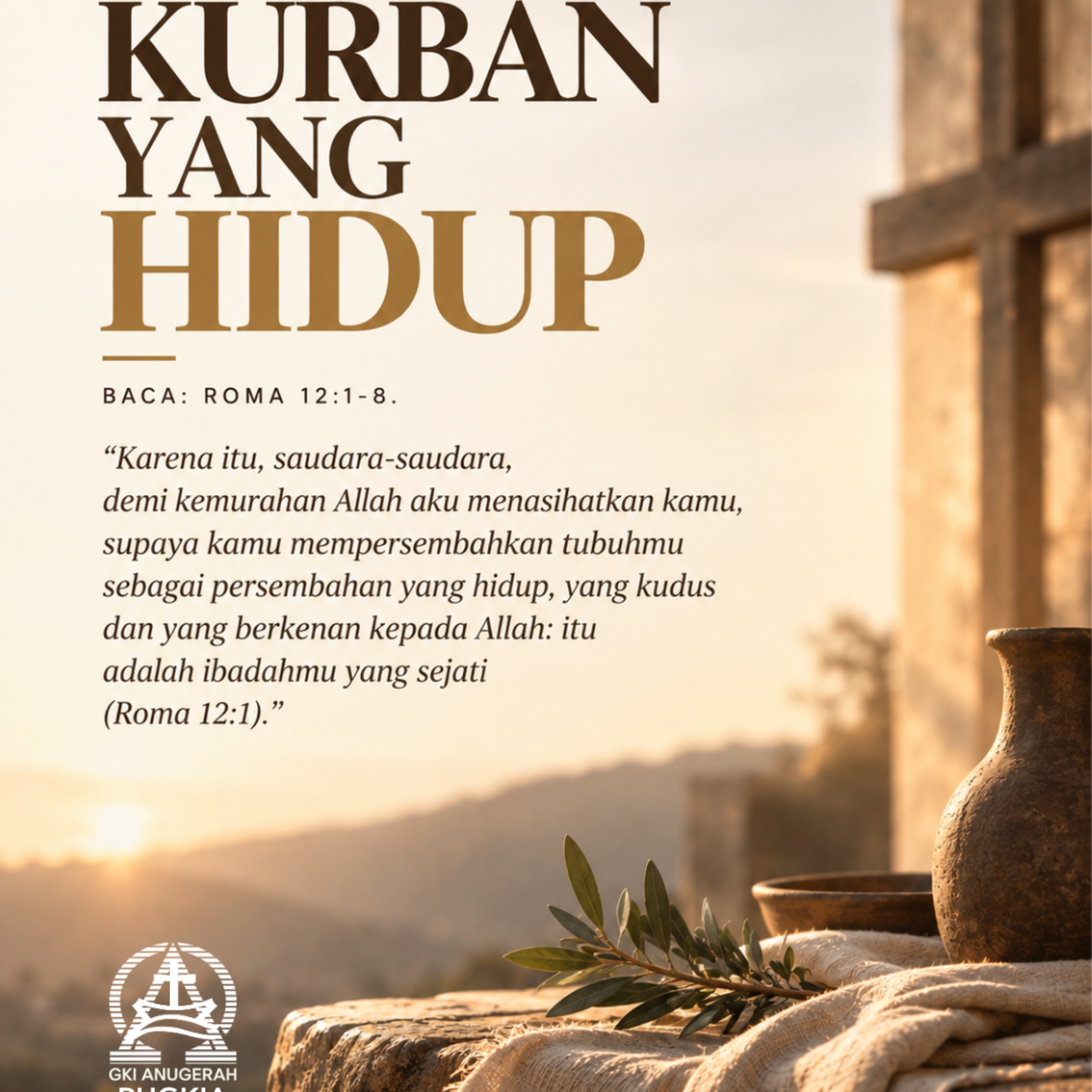 KURBAN YANG HIDUP | Renungan Harian GKI Anugerah | 24 SEPTEMBER 2026 episode artwork