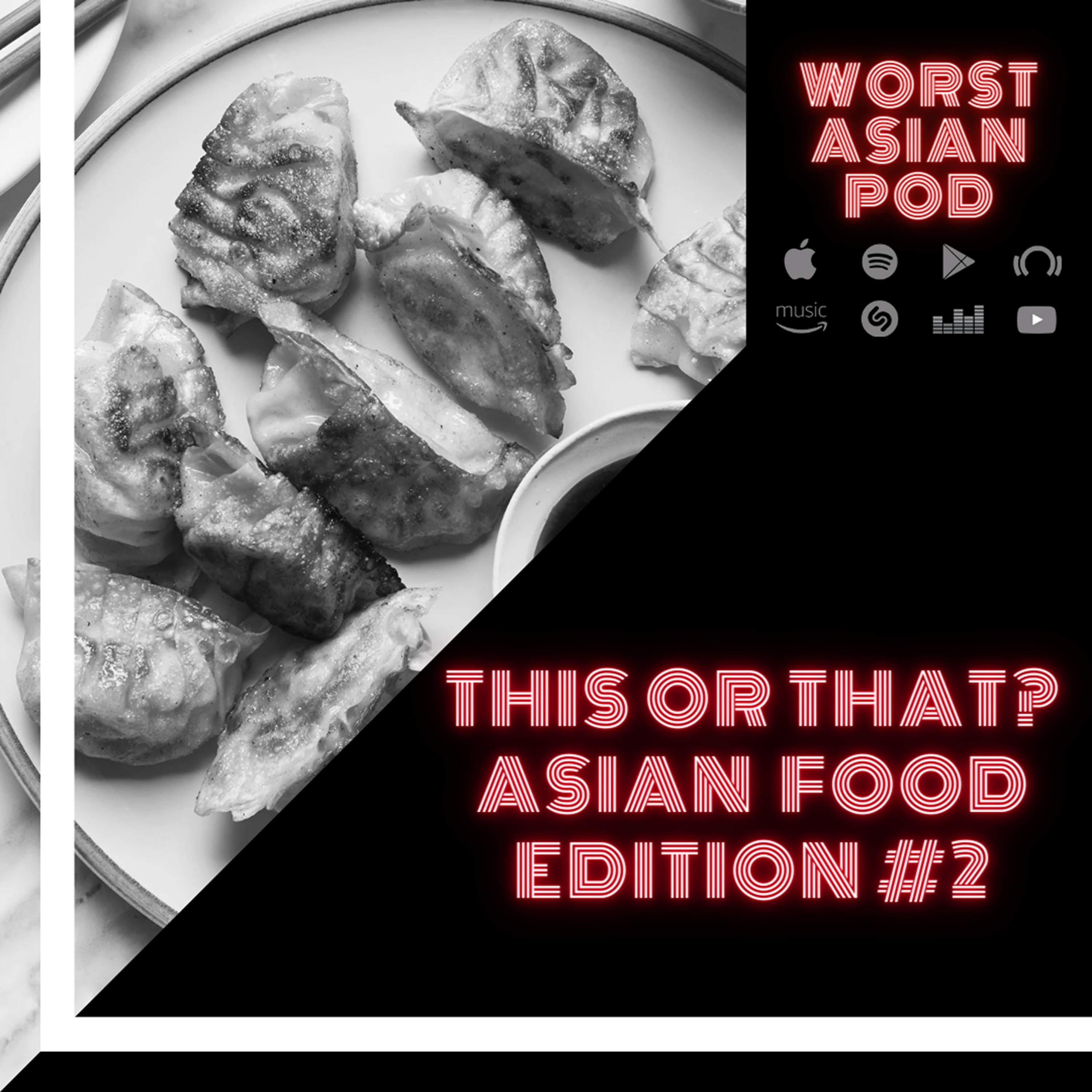 THIS OR THAT? ASIAN FOOD #2: H-Mart or Chinese Supermarket? / Fried or Steamed Dumplings? / Japanese or Korean cars? episode artwork