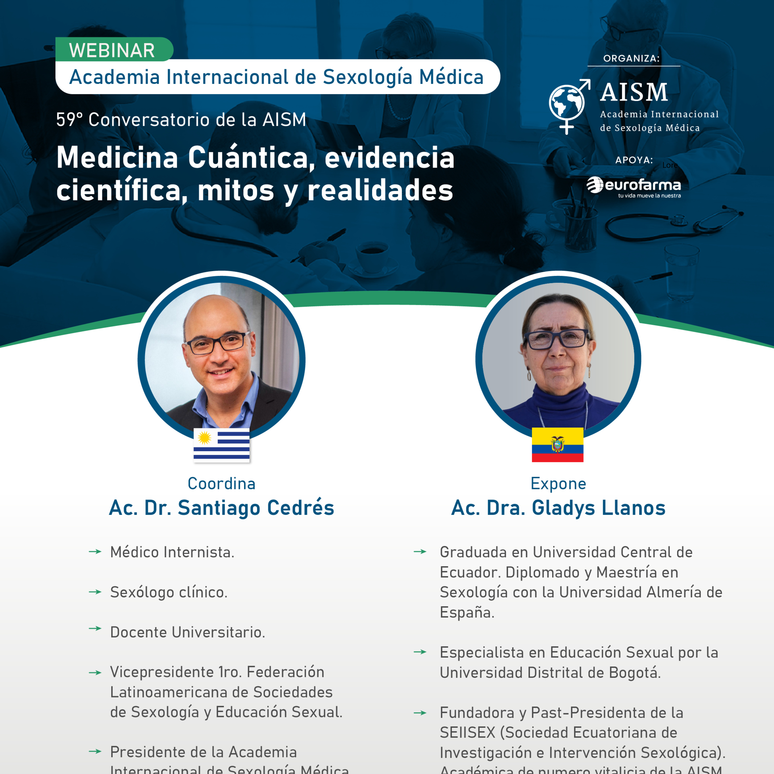 Webinar: Medicina Cuántica, evidencia científica, mitos y realidades.