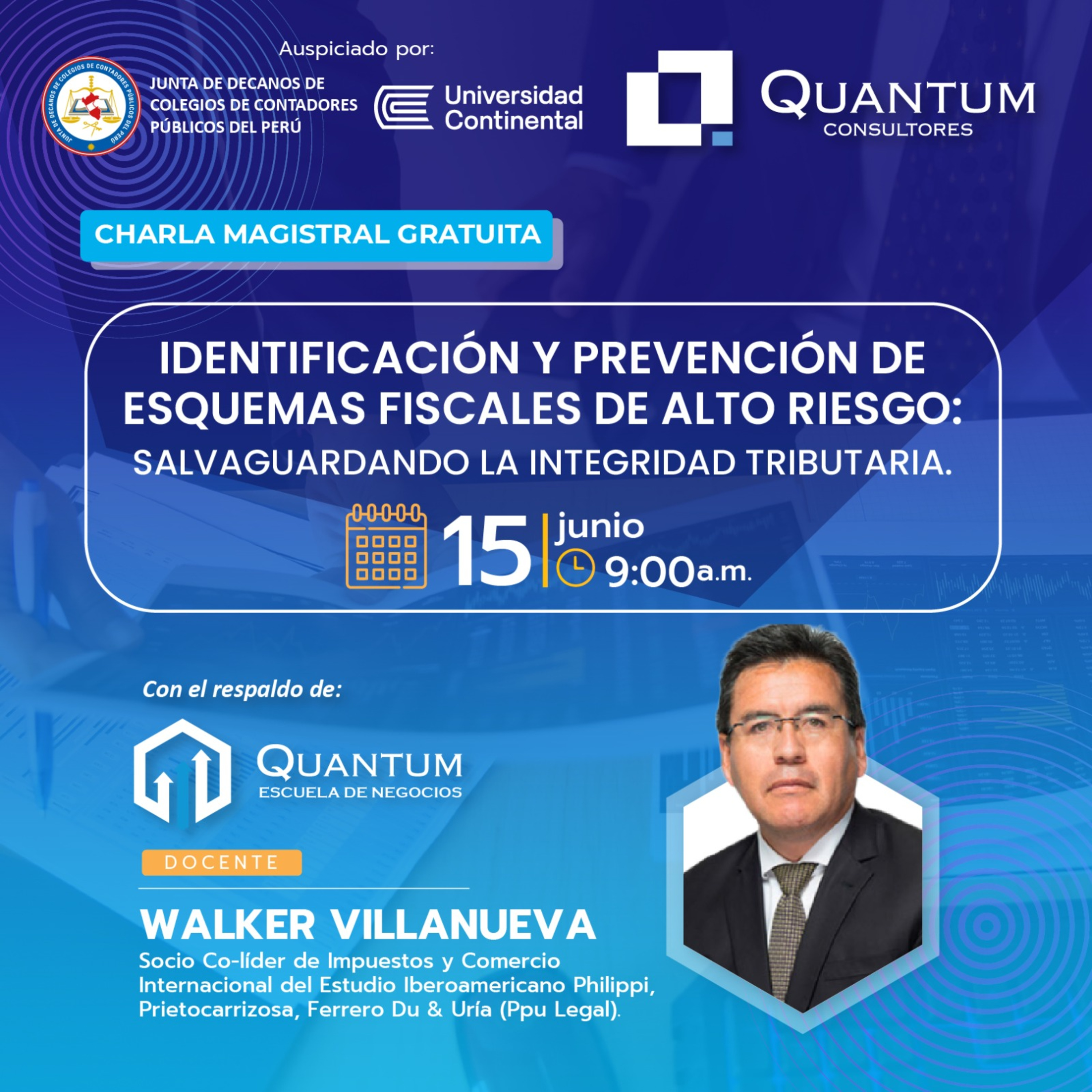Charla Magistral: Esquemas fiscales de alto riesgo: Salvaguardando la integridad tributaria  episode artwork