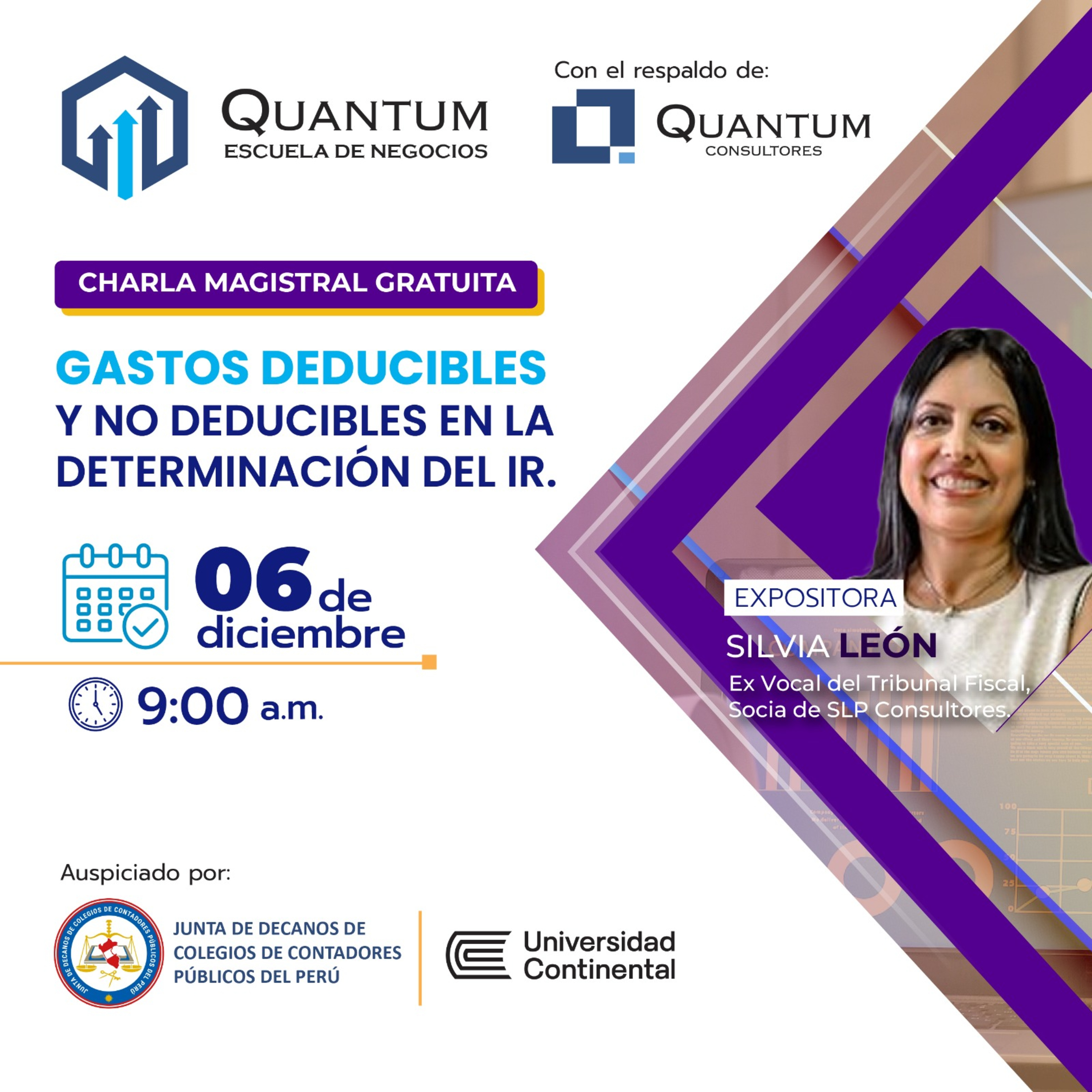 Charla Magistral: Gastos deducibles y no deducibles en la determinación del IR episode artwork