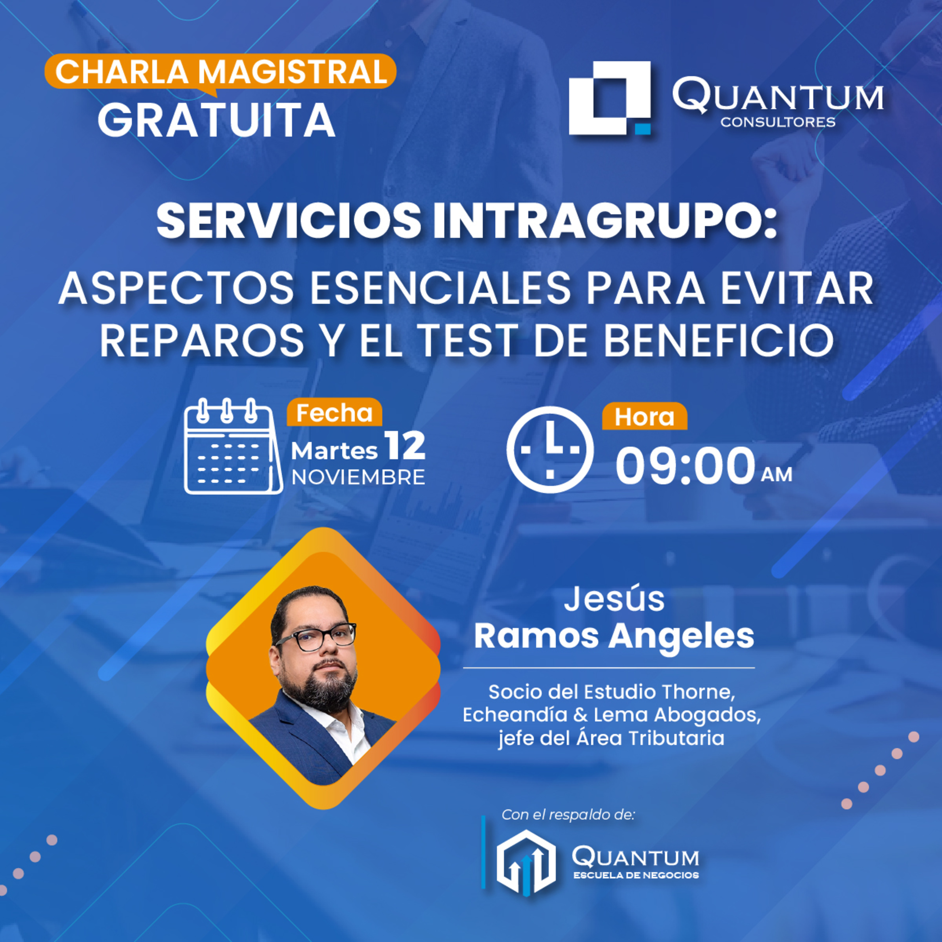 Charla magistral gratuita: Servicios Intragrupo: Aspectos esenciales para evitar reparos y el Test de Beneficio  episode artwork