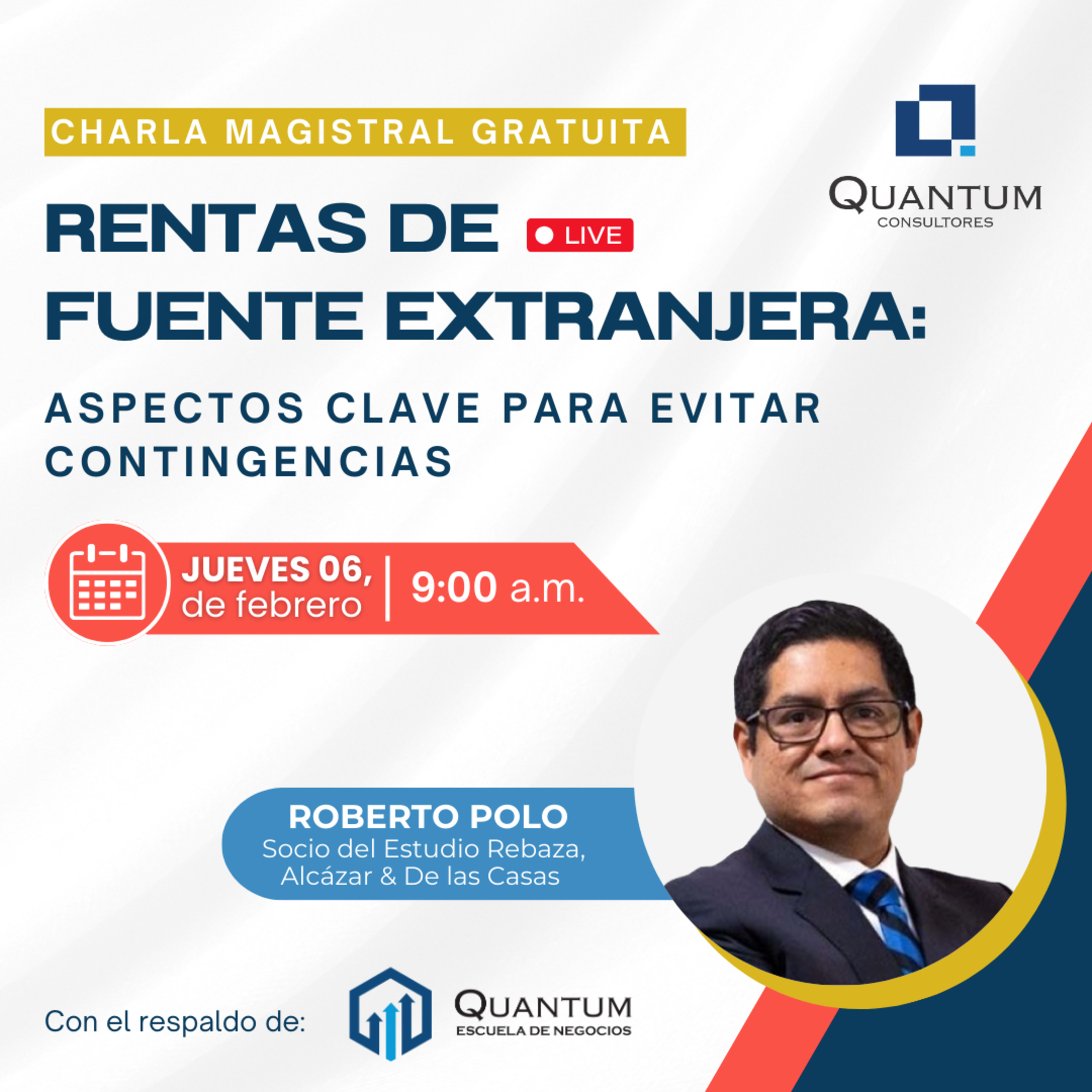 Charla magistral gratuita: RENTAS DE FUENTE EXTRANJERA: ASPECTOS CLAVE PARA EVITAR CONTINGENCIAS episode artwork
