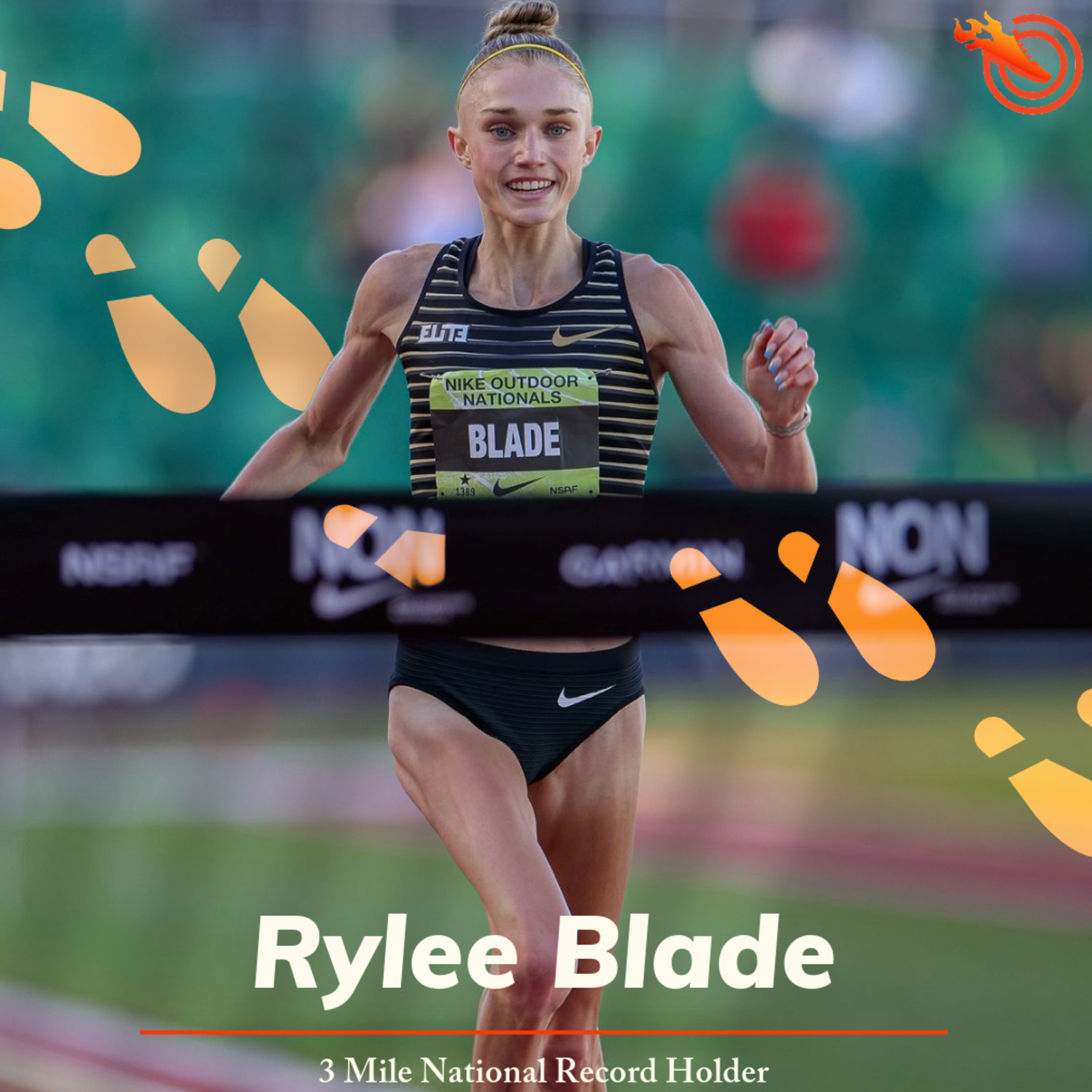 Rylee Blade on Running 15:20 to break the 3 mile National Record, the best parts of living in California, high school progression and more episode artwork