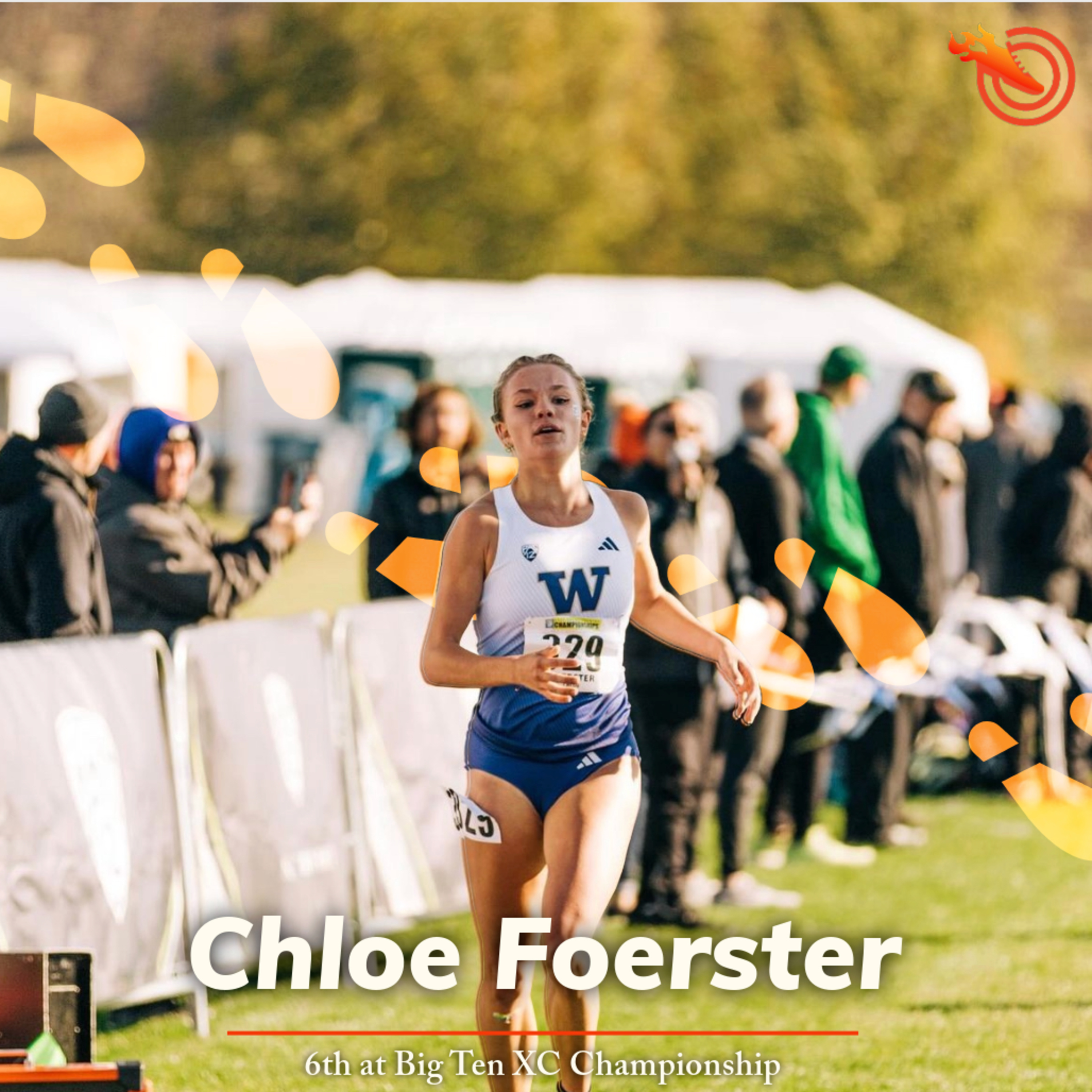 Chloe Foerster on Washington's XC season so far, creating a good team culture, pumpkin spice and more episode artwork