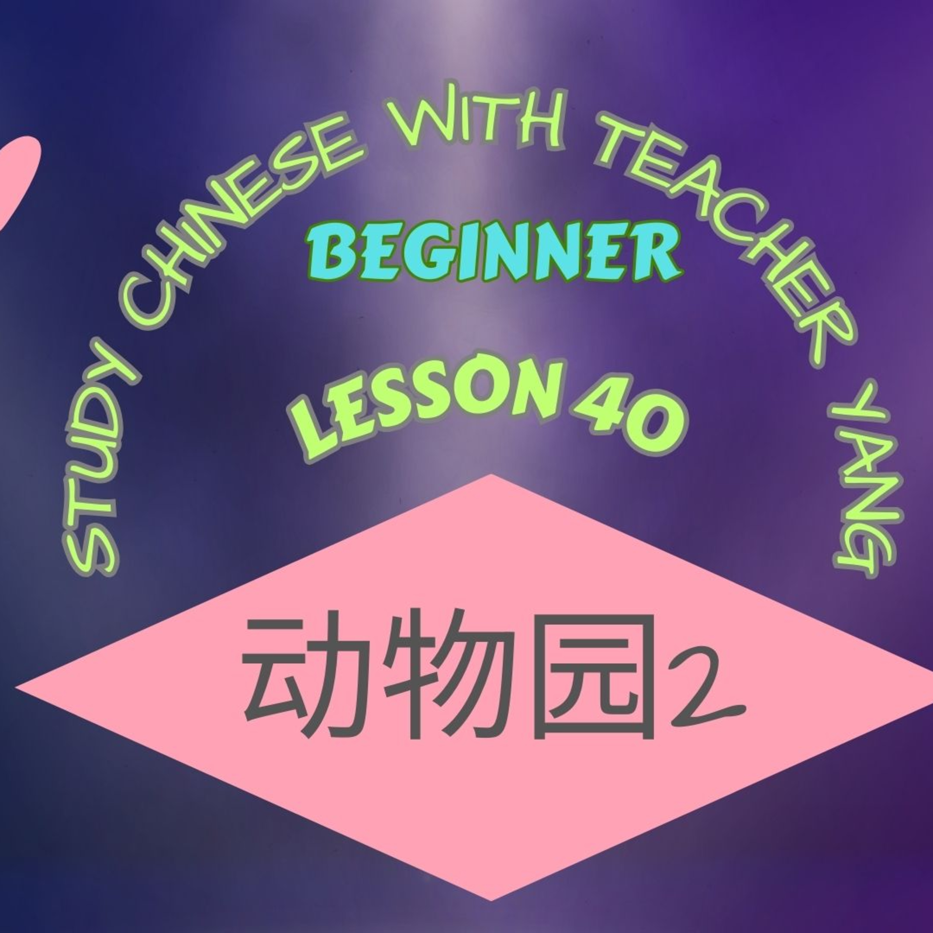 Ep.307 Beginner Lesson 40 动物园 2 dòngwùyuán (English version) episode artwork