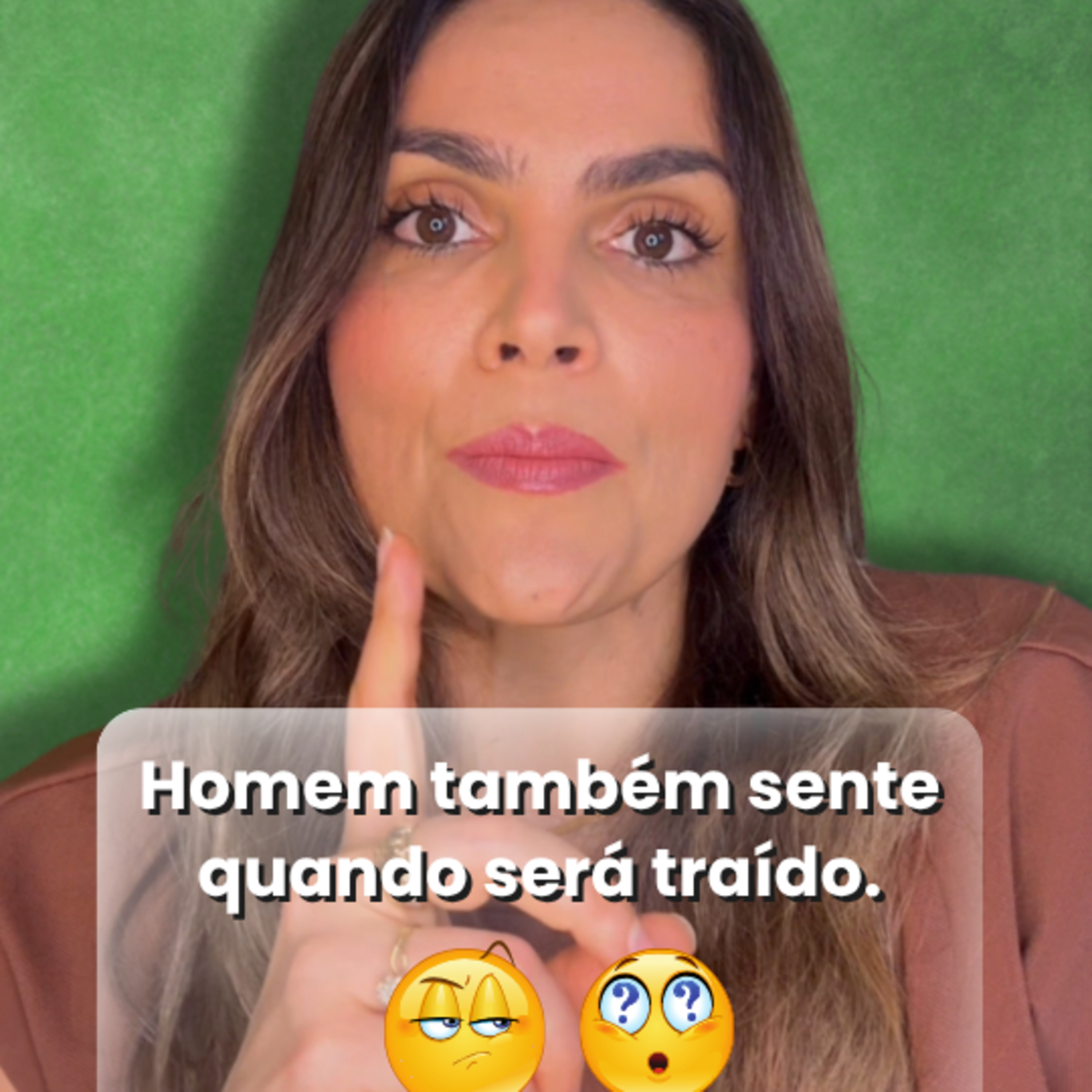 Homem também sente quando será traído.