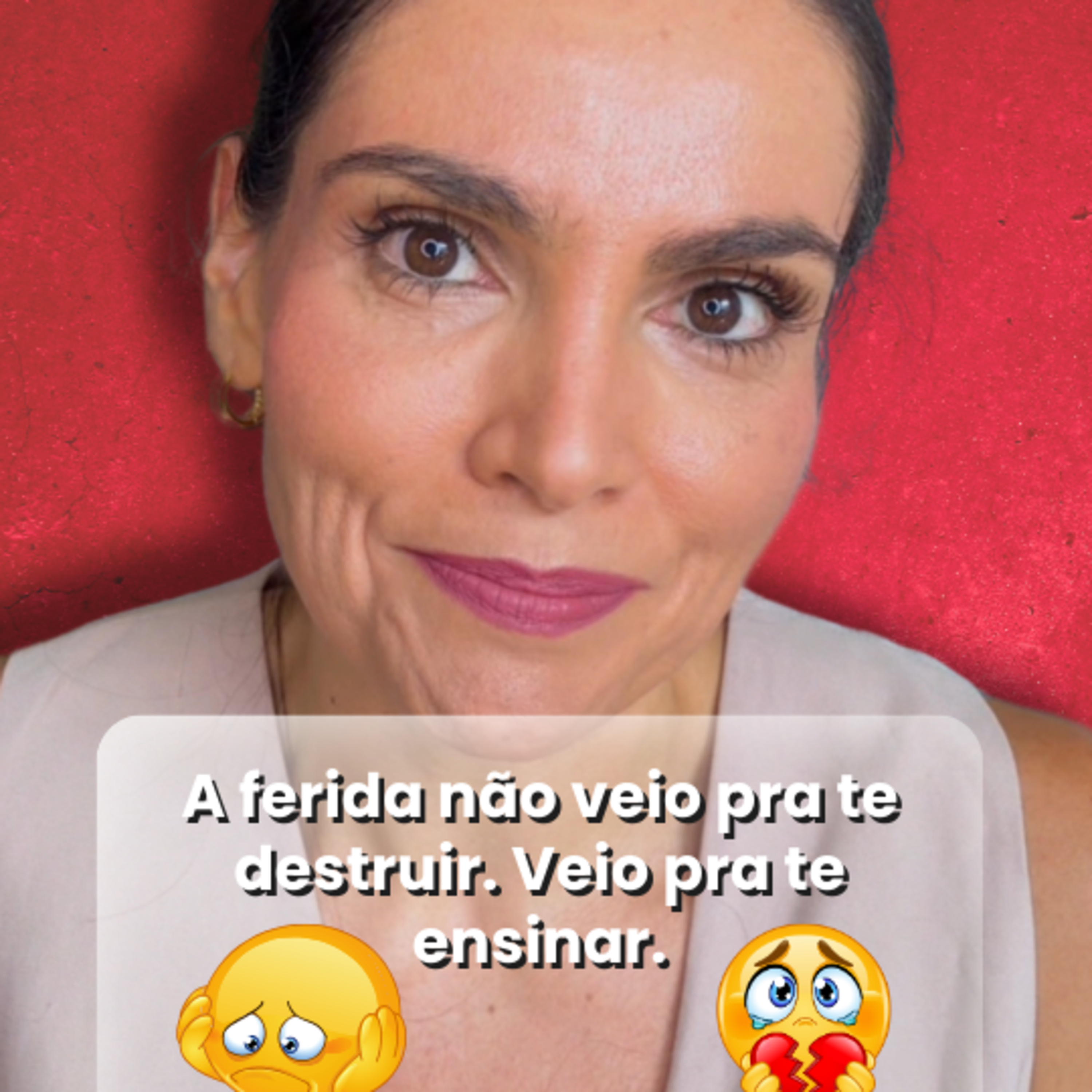 A ferida não veio pra te destruir. Veio pra te ensinar. A ferida não veio pra te destruir. Veio pra te ensinar.