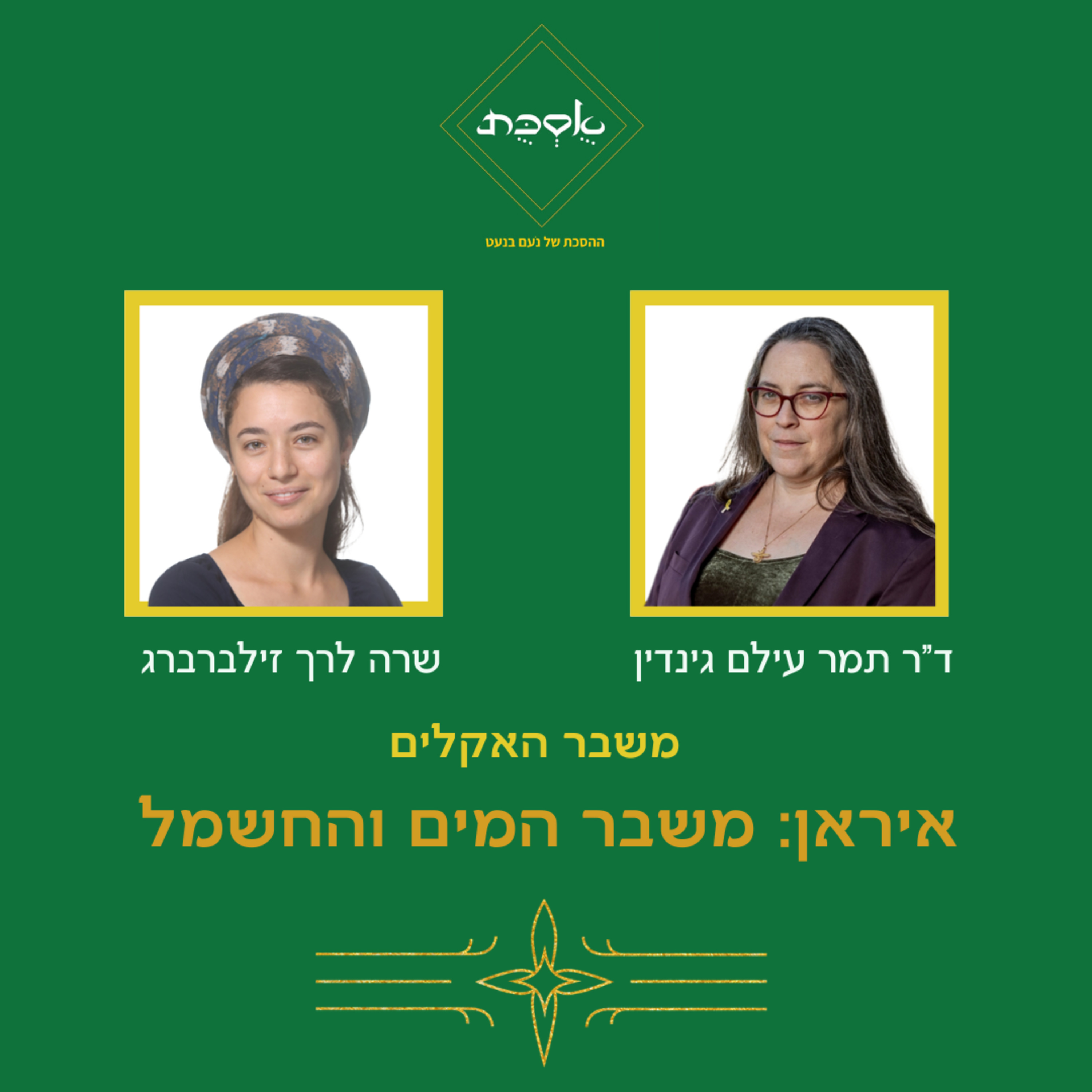 איראן: משבר המים והחשמל - עם ד"ר תמר עילם גינדין ושרה לרך זילברברג - פרק 89 episode artwork