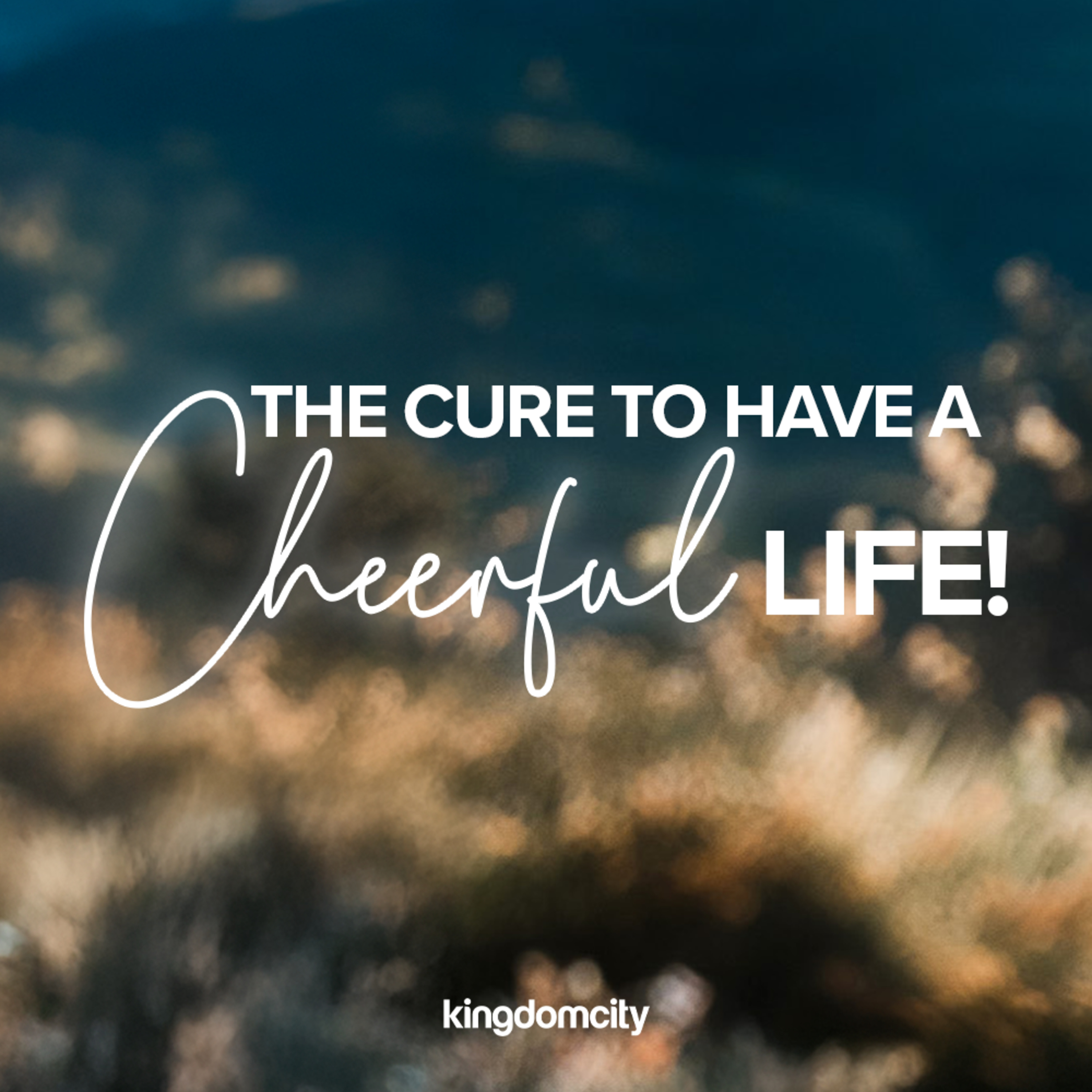 The Cure To Have A Cheerful Life - Jemima Varughese - 11 January 2025