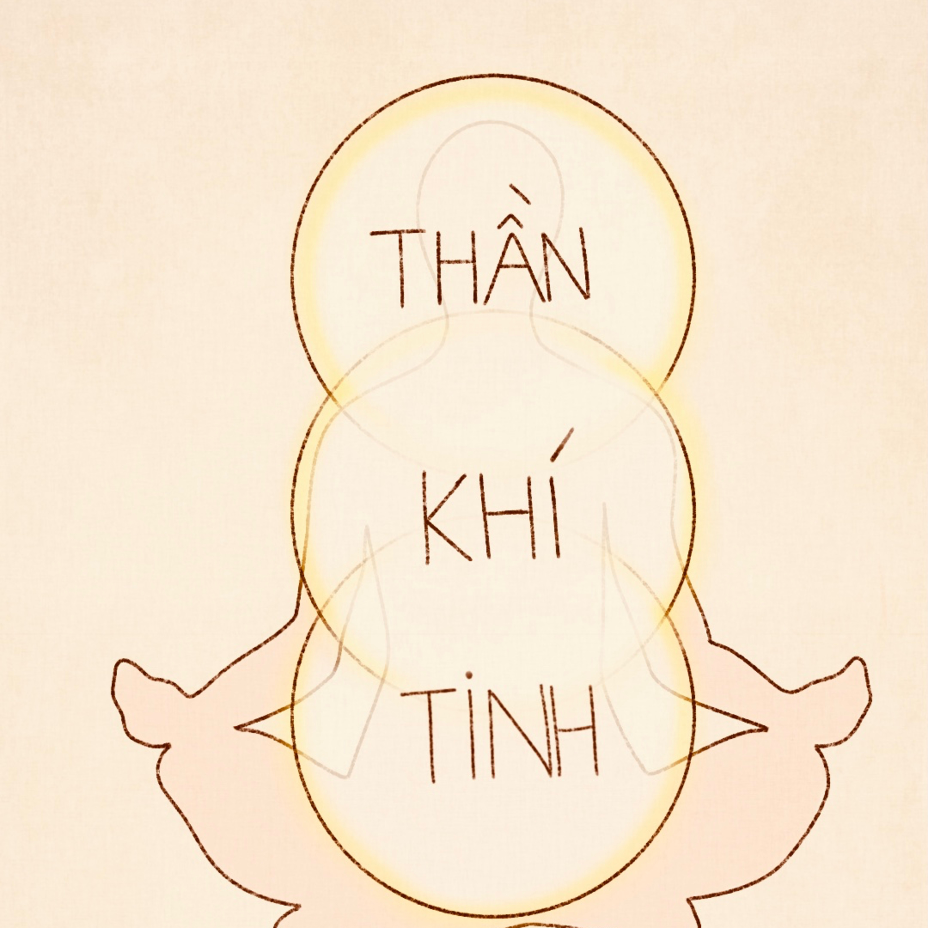 Tam Bảo Tiểu Vũ Trụ, Tinh Khí Thần của con người