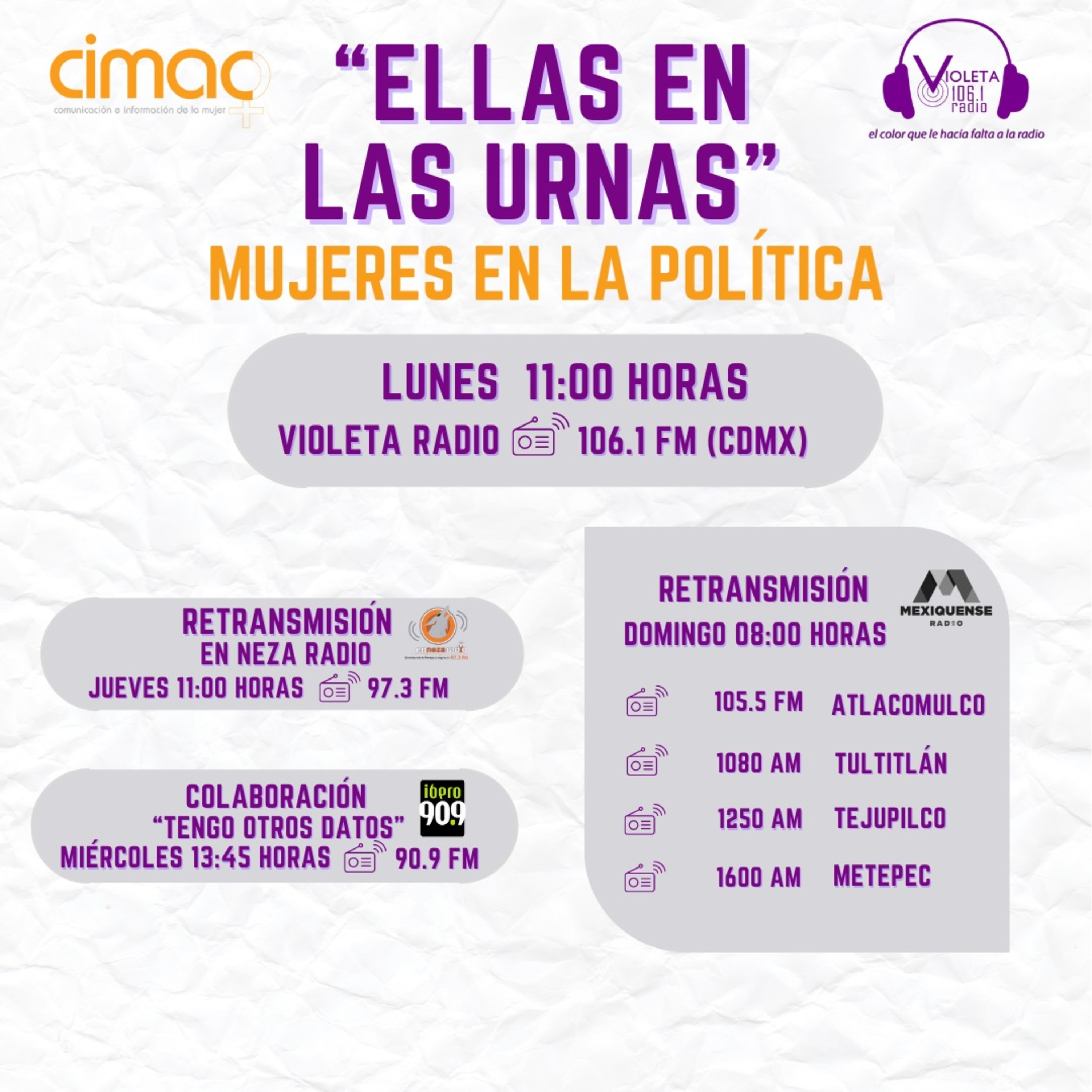 Portada de CIMAC Radio
