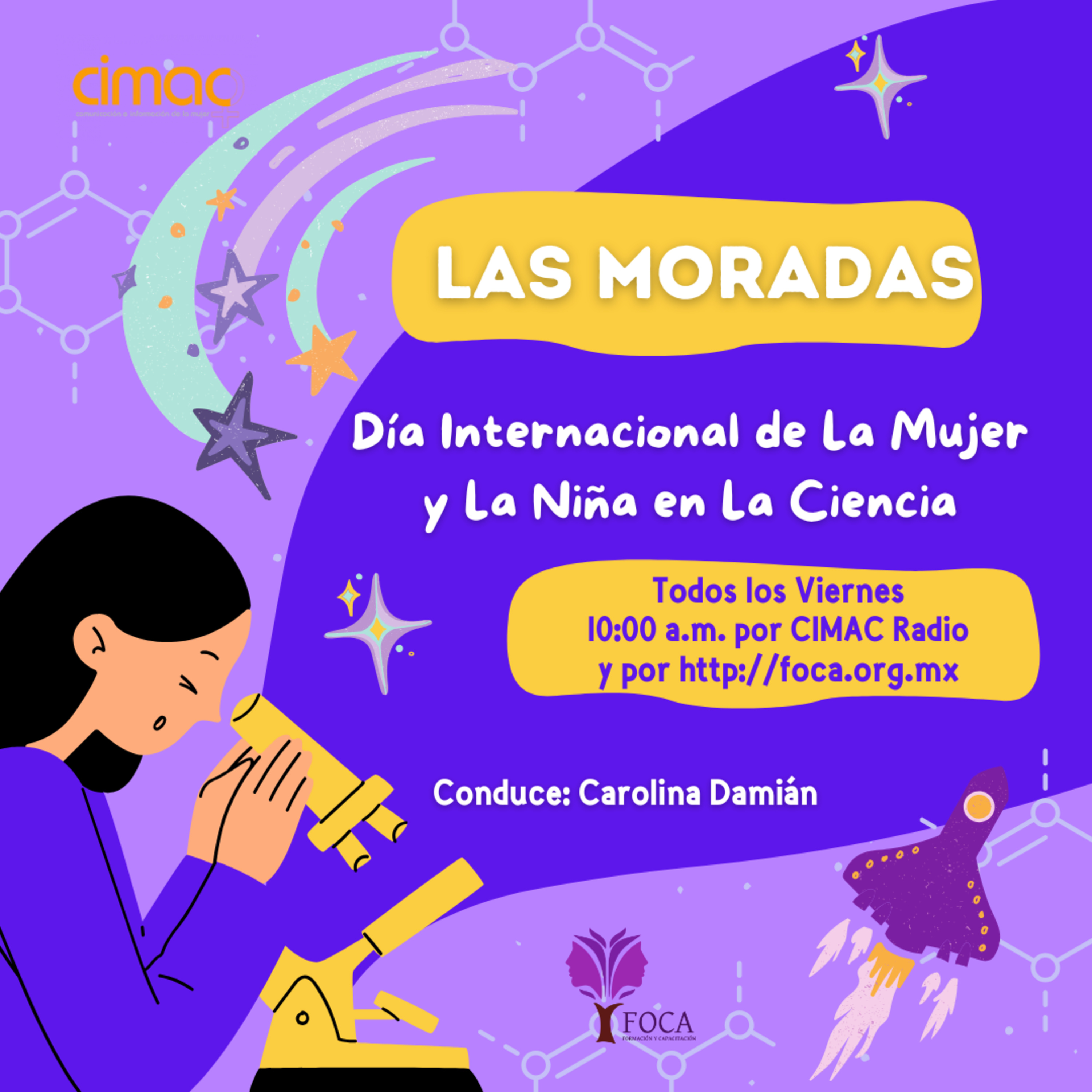 LAS MORADAS: "Día Internacinal de La Mujer y La Niña en La Ciencia".  episode artwork