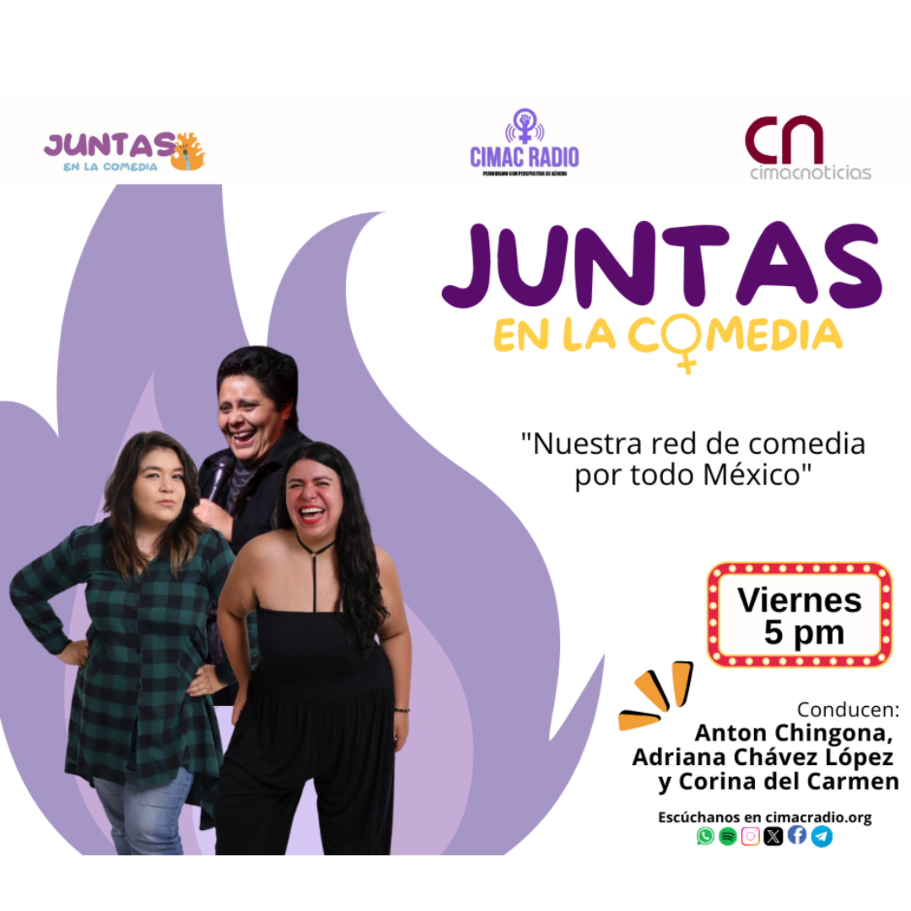 JUNTAS EN LA COMEDIA: "Nuestra red de comedia por todo México" episode artwork