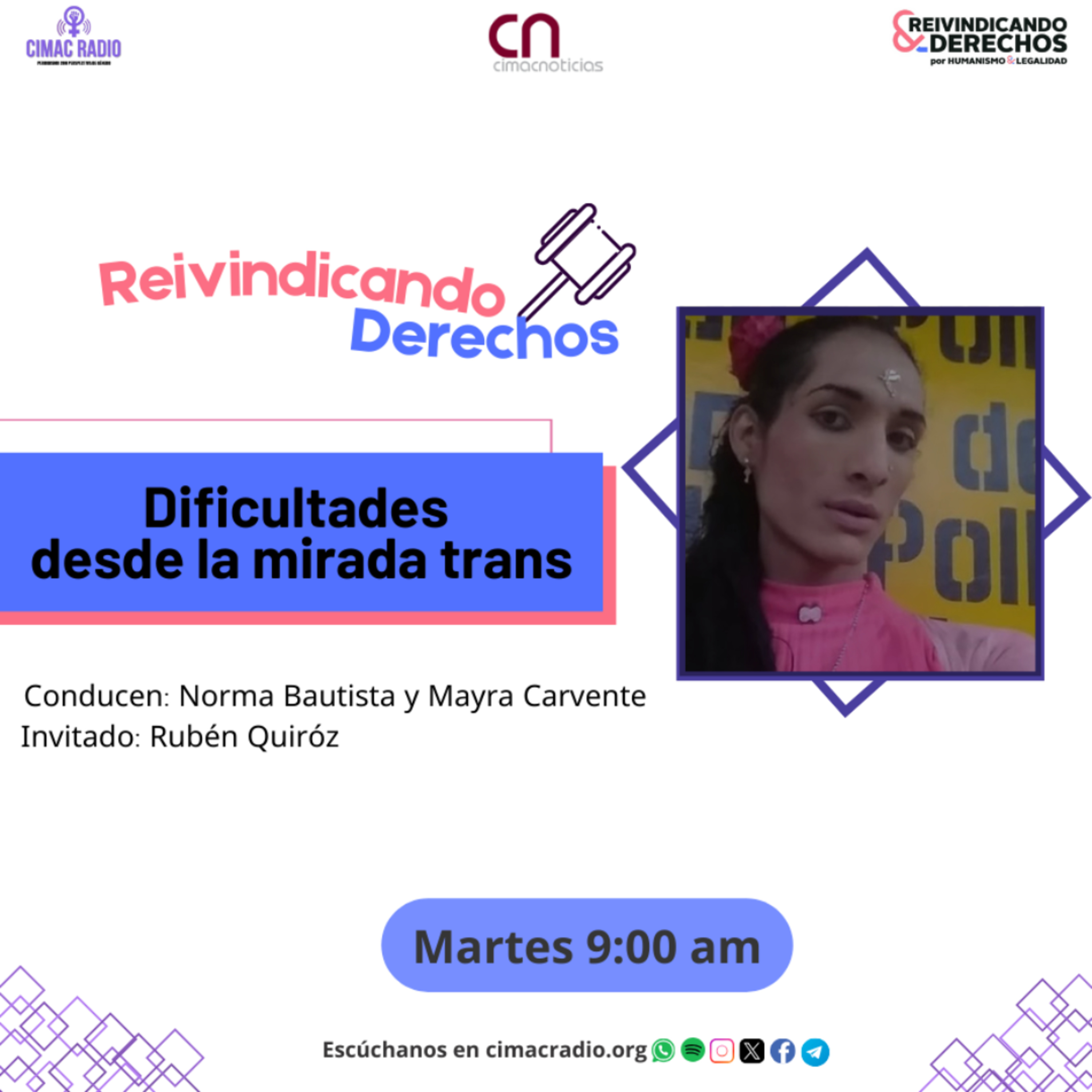 REIVINDICANDO DERECHOS: "Dificultades desde la mirada trans". episode artwork