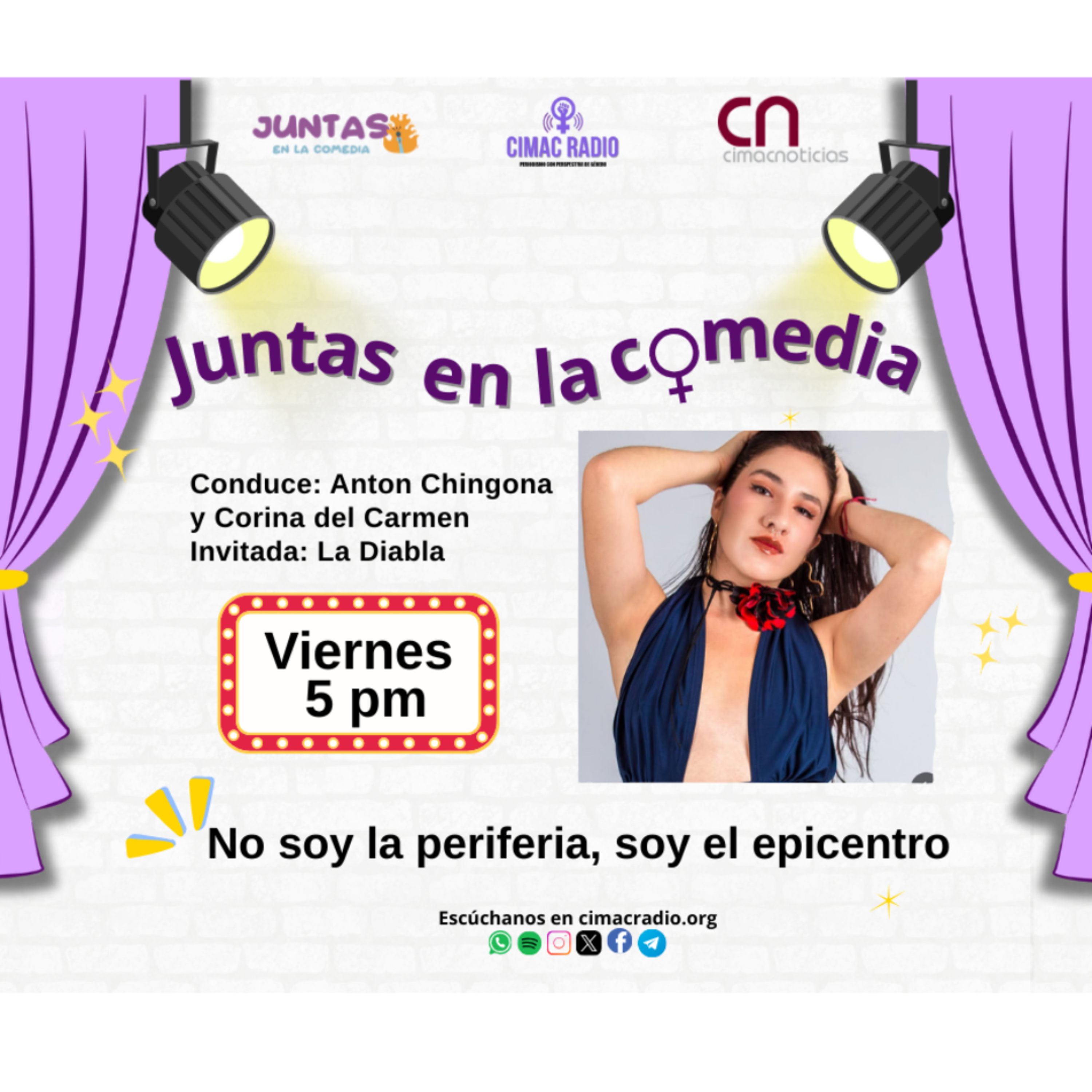 JUNTAS EN LA COMEDIA: "No soy periferia, soy el epicentro". episode artwork