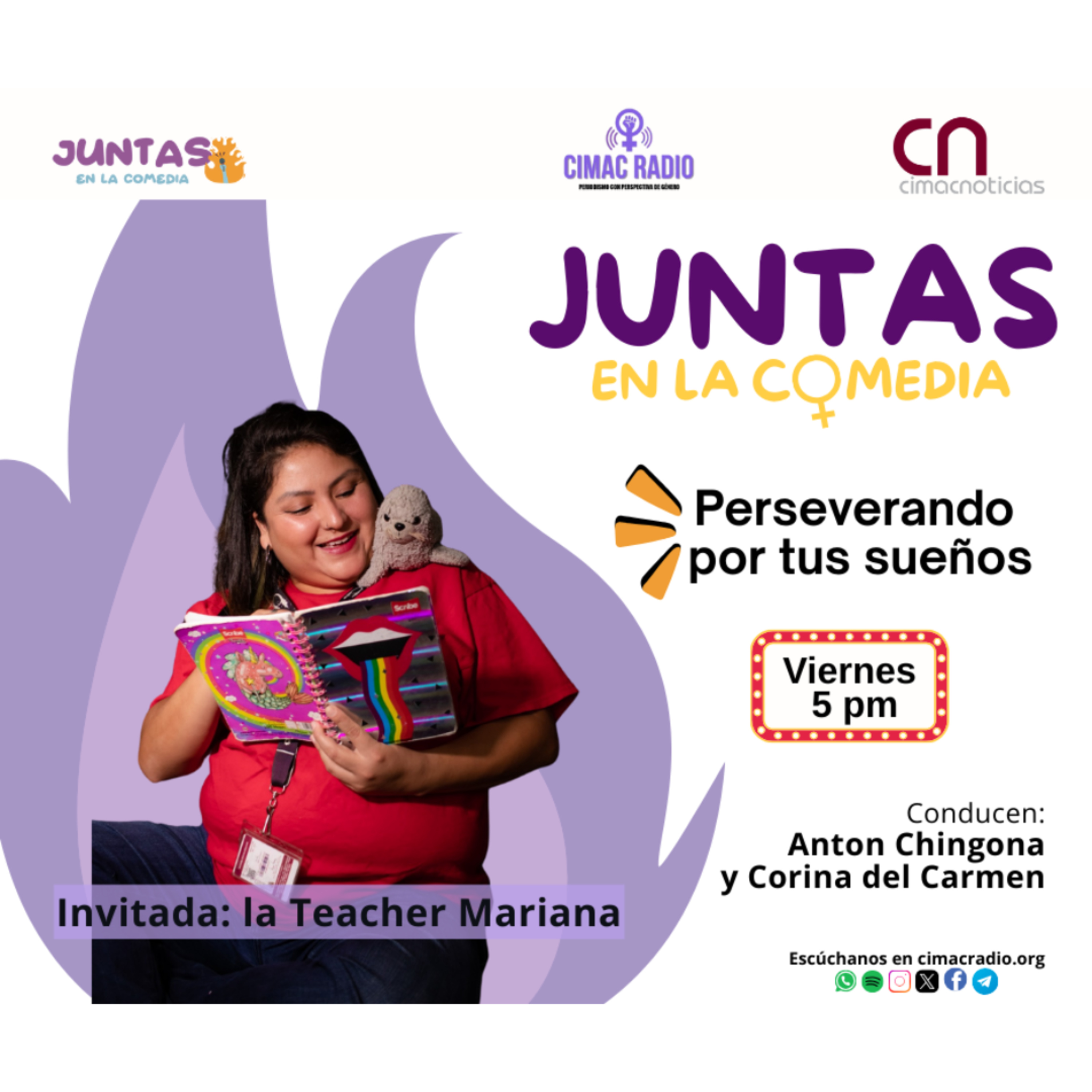 JUNTAS EN LA COMEDIA: "Perseverando por tus sueños". episode artwork