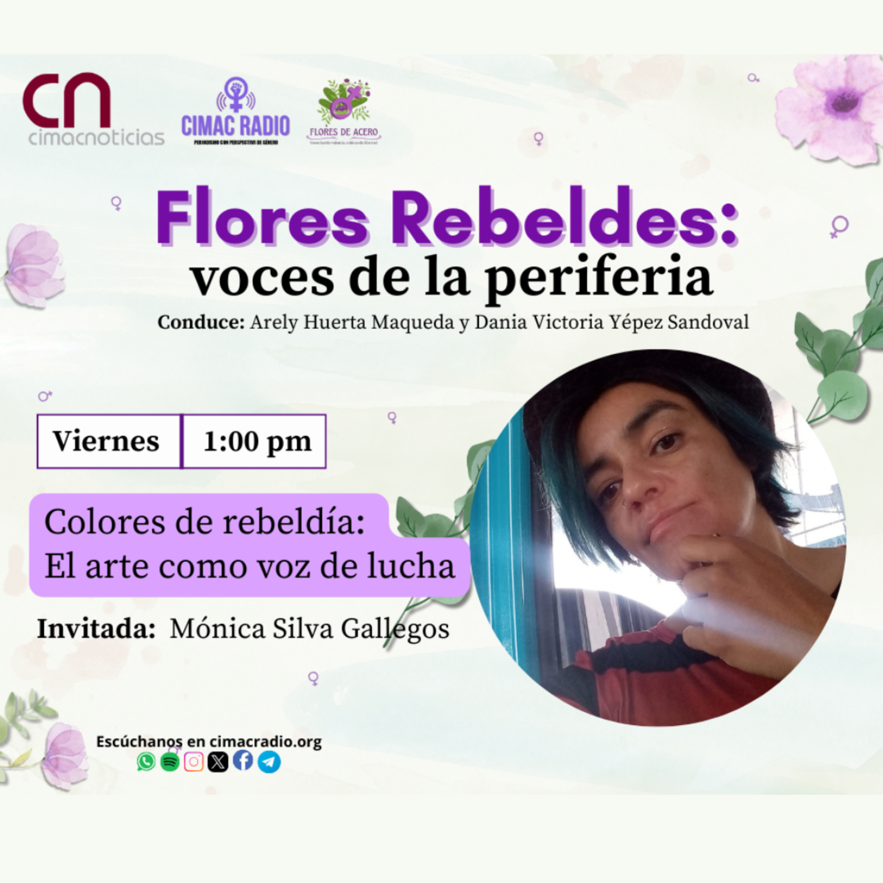 FLORES REBELDES VOCES EN LA PERIFERIA: "Colores de Rebeldía: el arte como voz de lucha". episode artwork