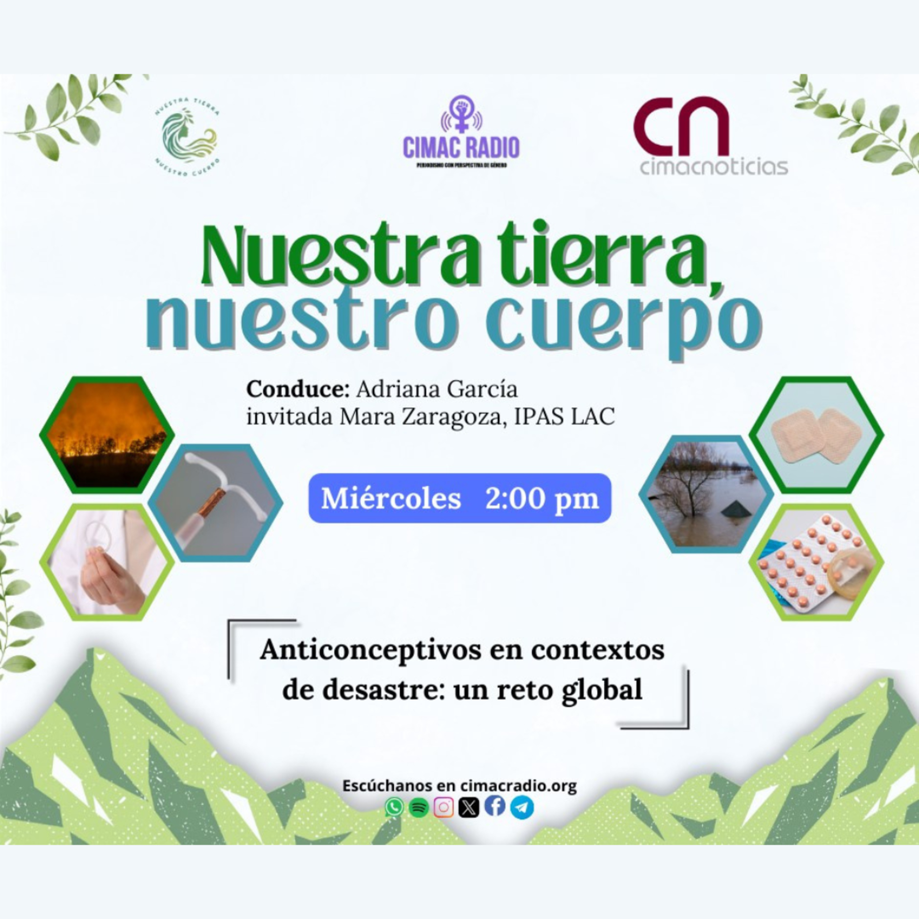 NUESTRA TIERRA, NUESTRO CUERPO: "Anticonceptivos en contextos de desastre: un reto global". episode artwork