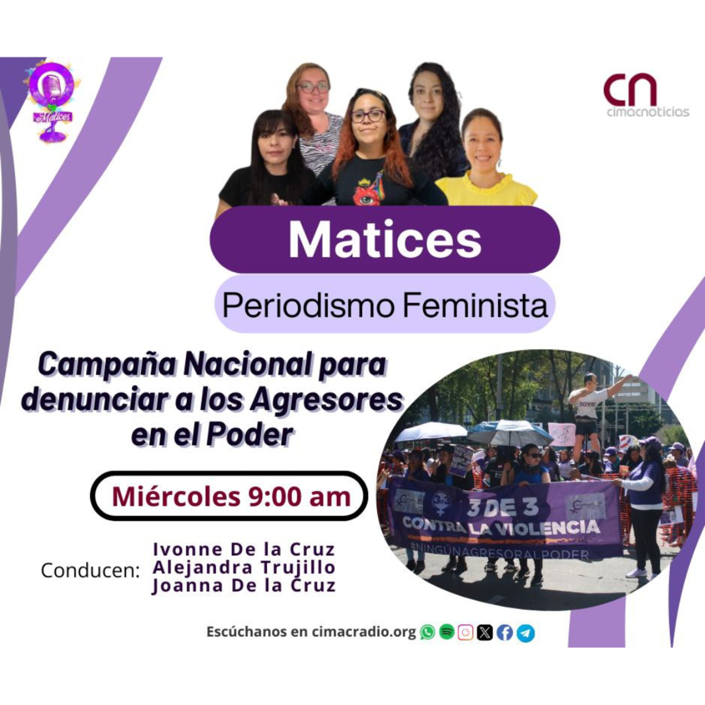 MATICES, PERIODISMO FEMINISTA: "Campaña Nacional para denunciar a los Agresores en el Poder". episode artwork