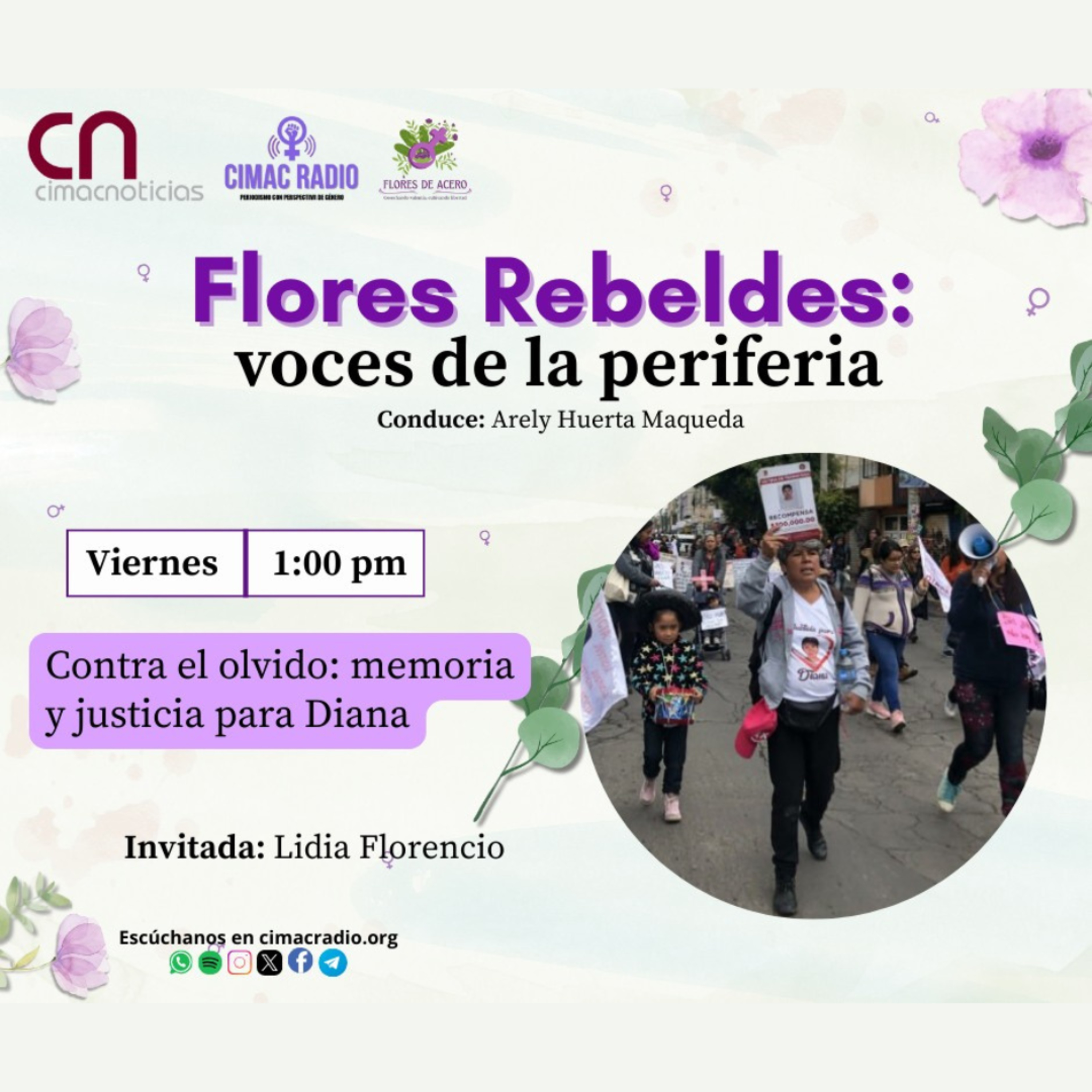 FLORES REBELDES, VOCES DE LA PERIFERIA: "Contra el olvido: memoria y justicia para Diana". episode artwork