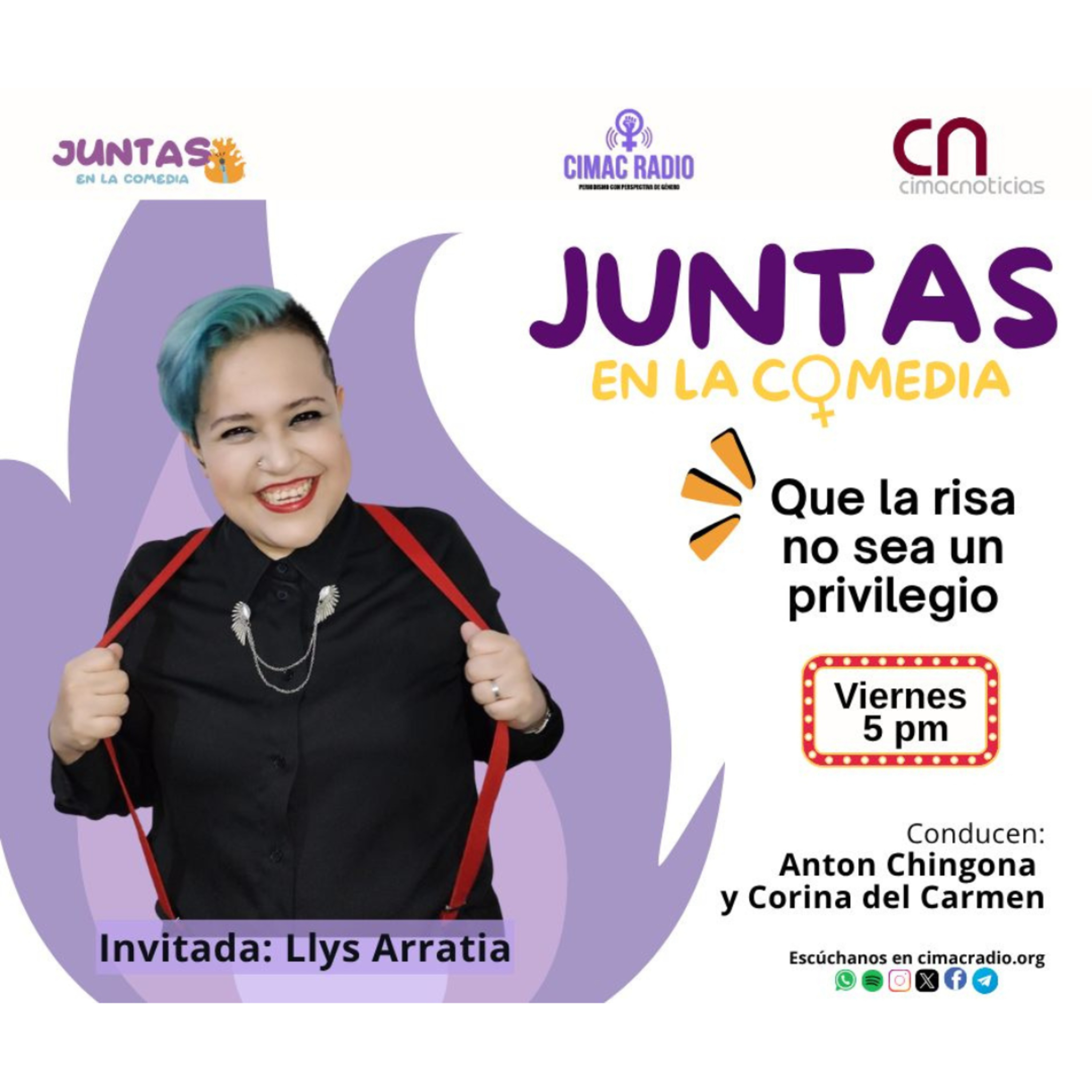 JUNTAS EN LA COMEDIA: "Que la risa no sea un privilegio". episode artwork
