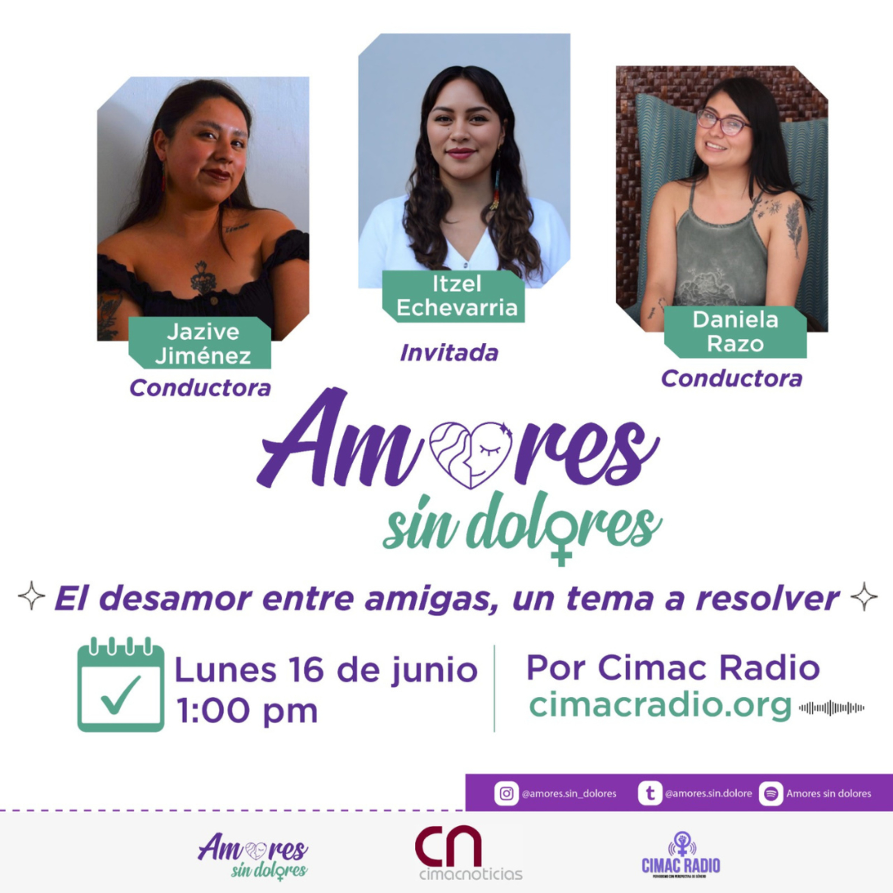 AMORES SIN DOLORES: "El desamor entre amiga un tema a resolver". episode artwork