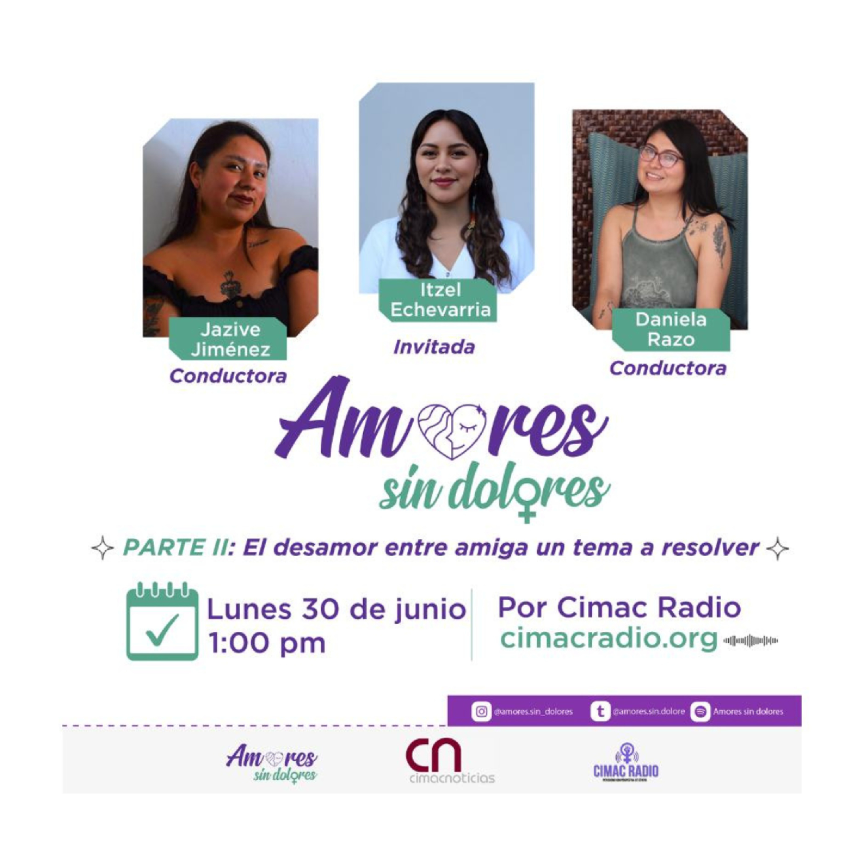 AMORES SIN DOLORES: "Parte II: El desamor entre amiga un tema a resolver". episode artwork