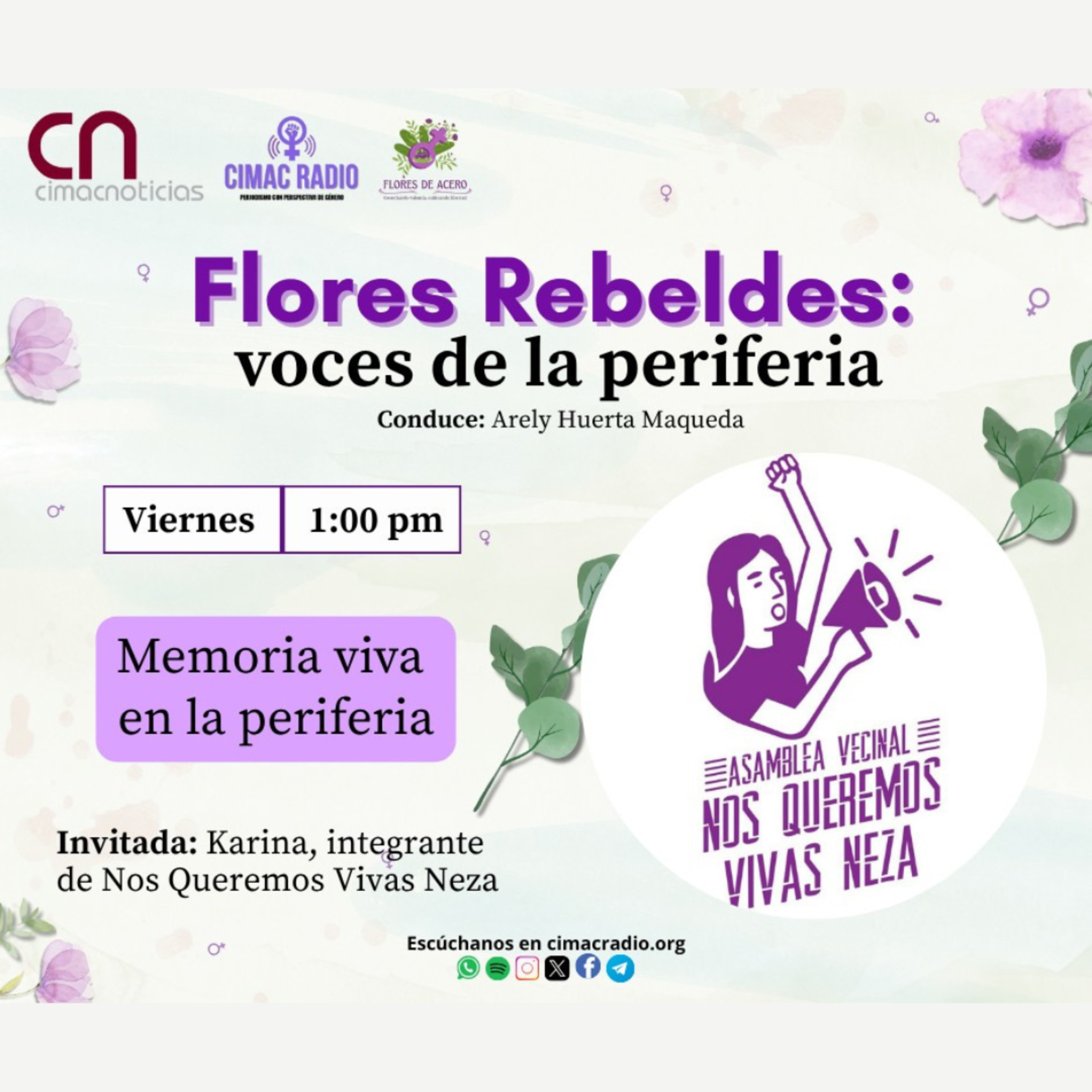 FLORES REBELDES, VOCES DE LA PERIFERIA: "Memoria viva en la periferia". episode artwork