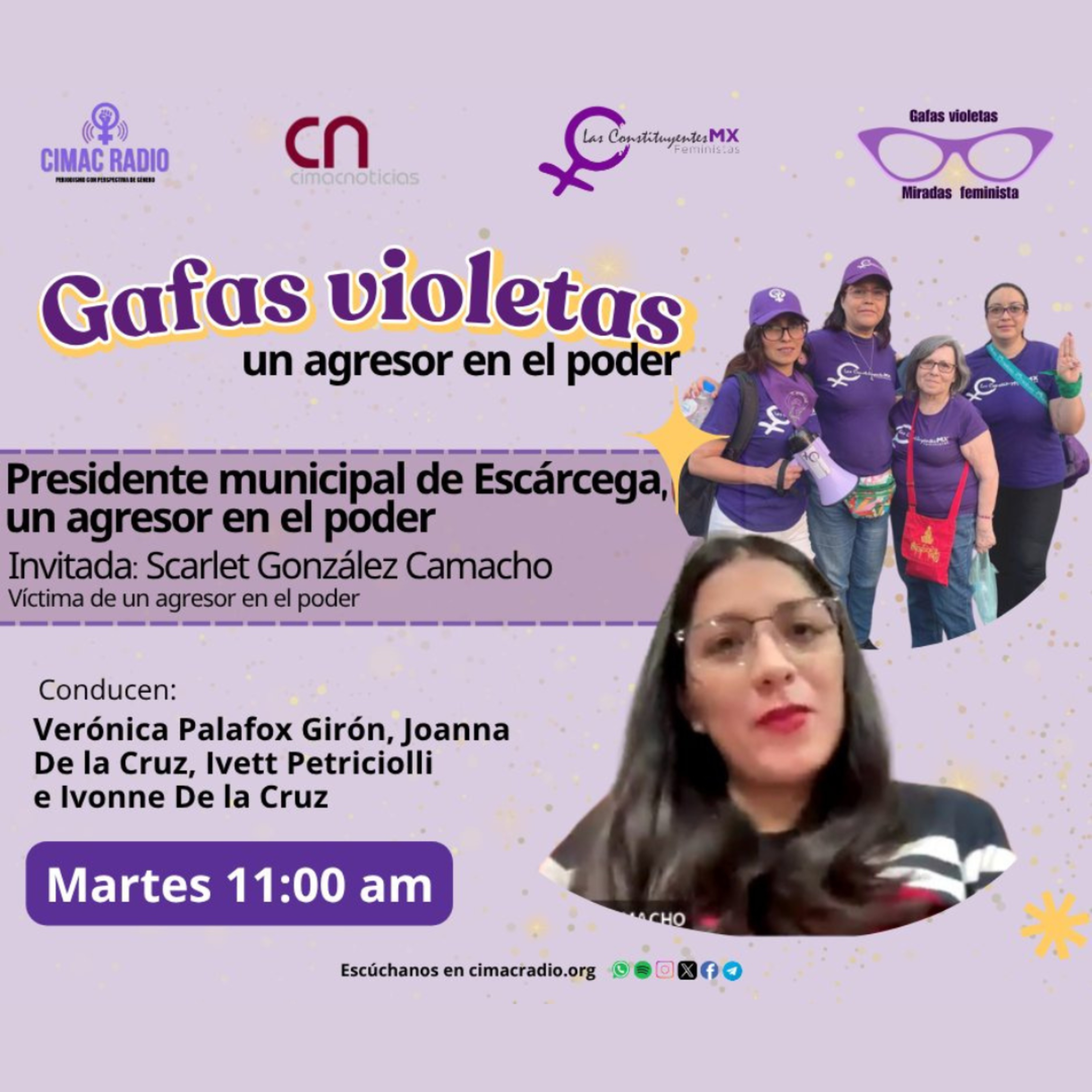 GAFAS VIOLETAS: "Presidente municipal de Escárcega, un agresor en el poder 2a Parte". episode artwork