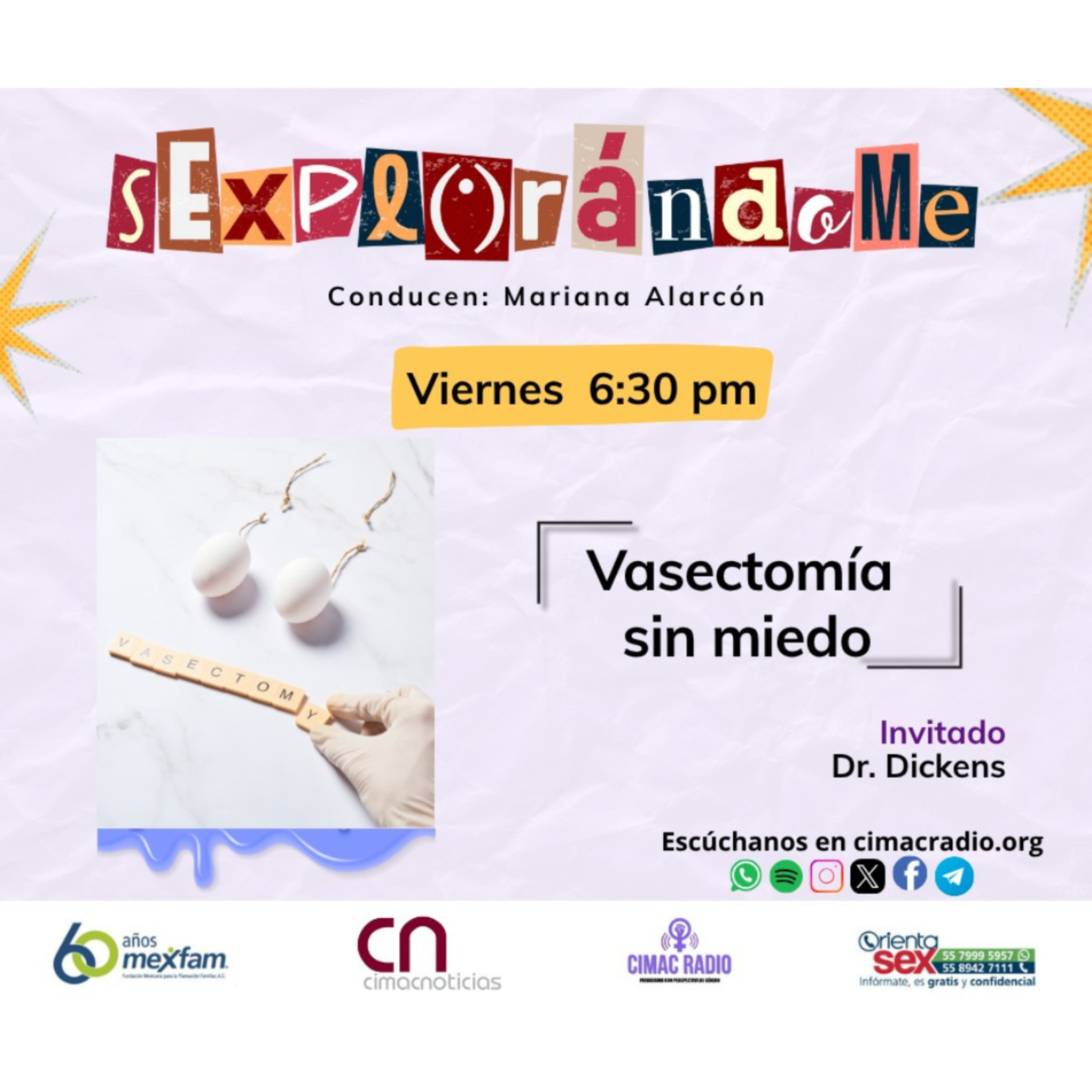 SEXPLORÁNDOME: "Vasectomía sin miedo". episode artwork